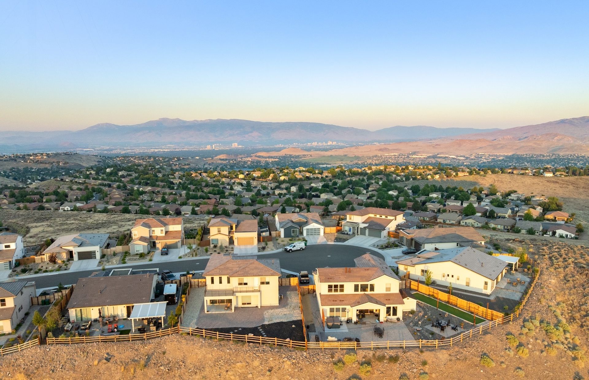 Postcard Views of Downtown & Mt. Rose