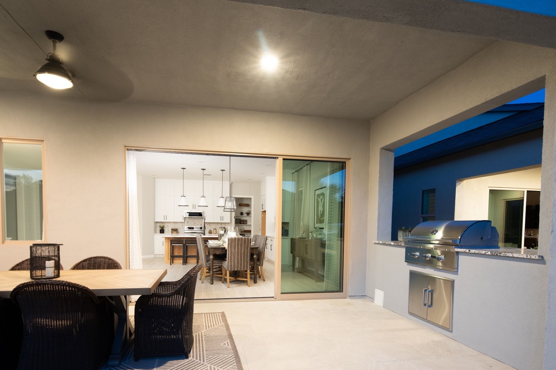 Covered Loggia to Dining Area
