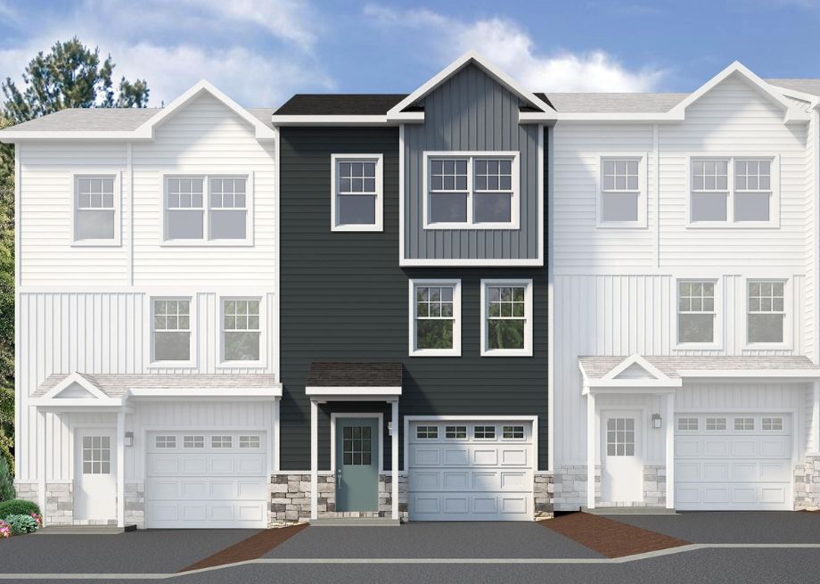 Redfield - Steeplechase Townhomes: Pleasant Gap, Pennsylvania - S&A Homes