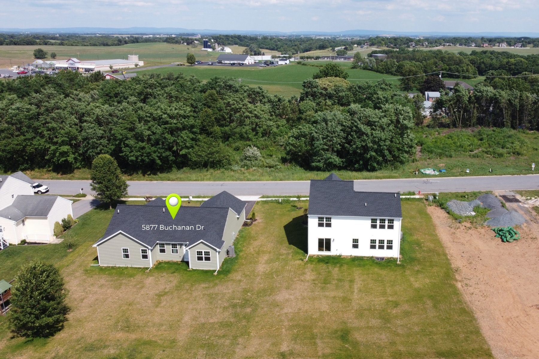 Hampton Aerial with pin 3