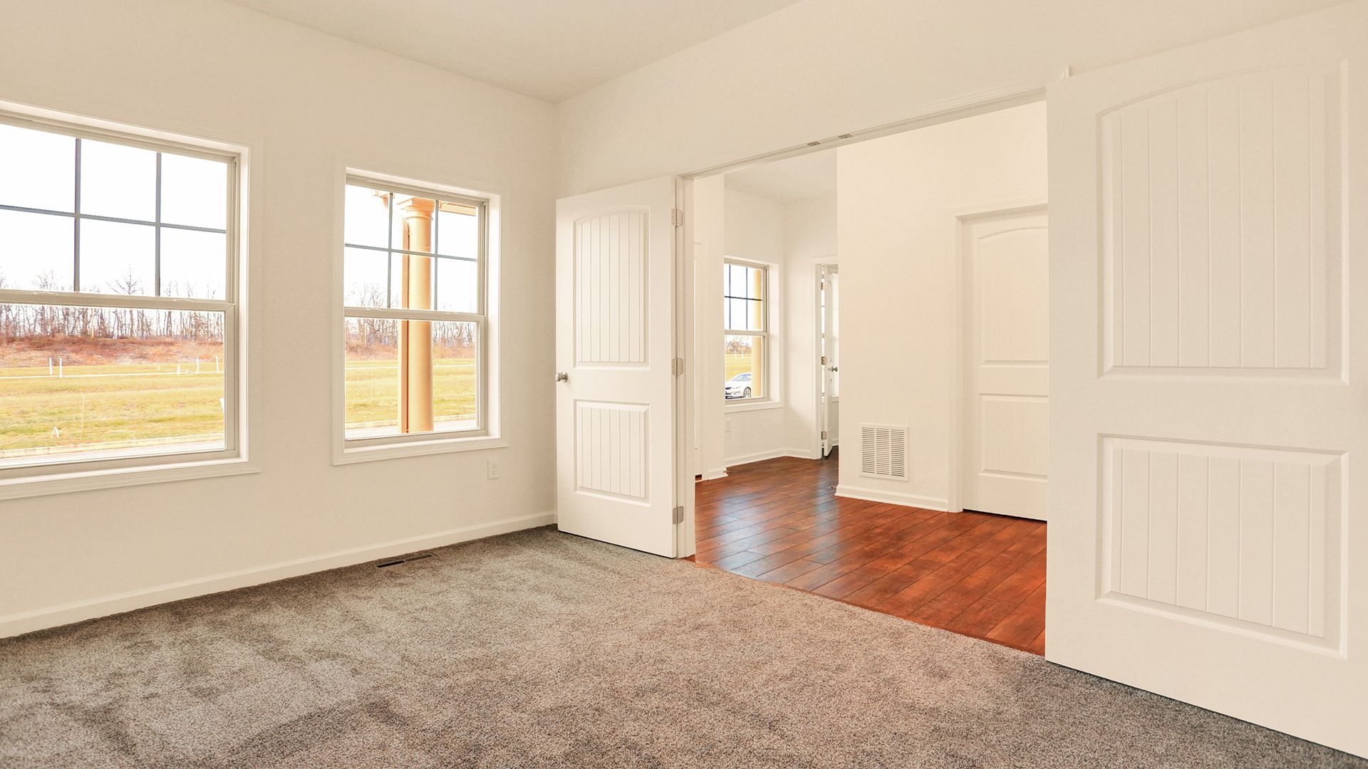 Main level home office with double doors, Fairmont plan