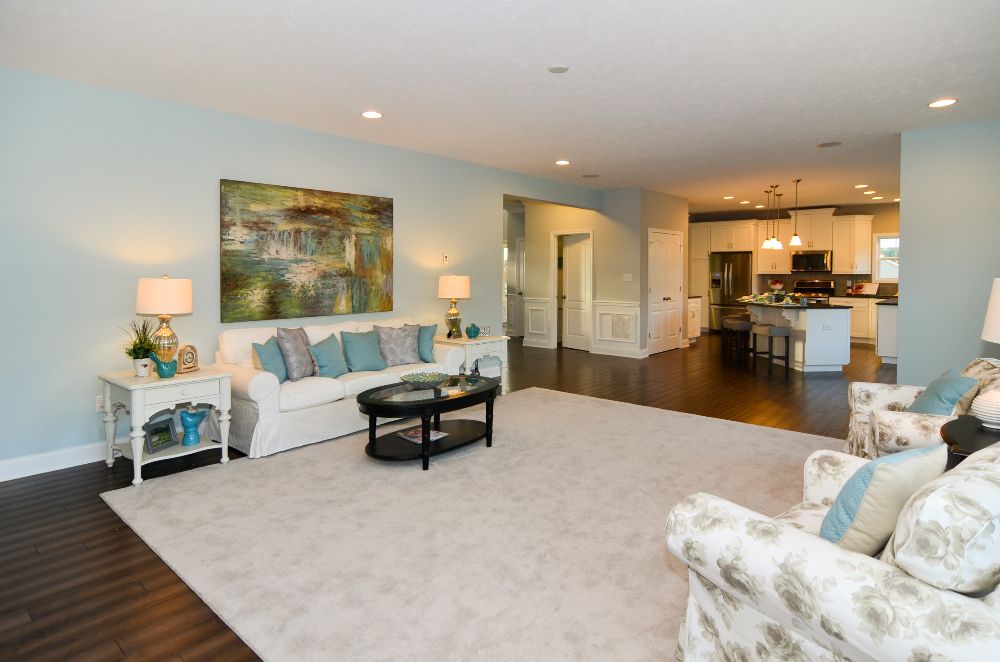 furnished family room - open floorplan to kitchen