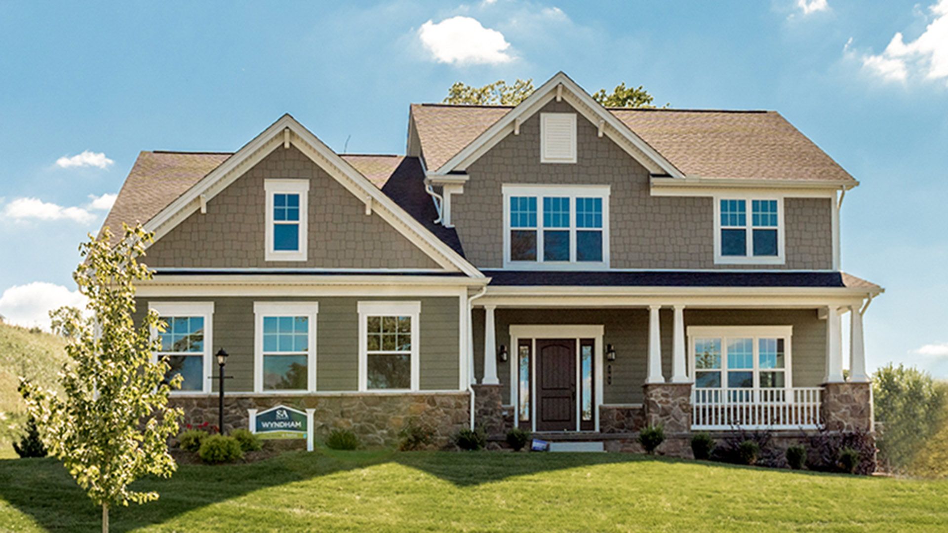 S&A Homes New Homes in Pennsylvania - The Wyndham Elevation C exterior view