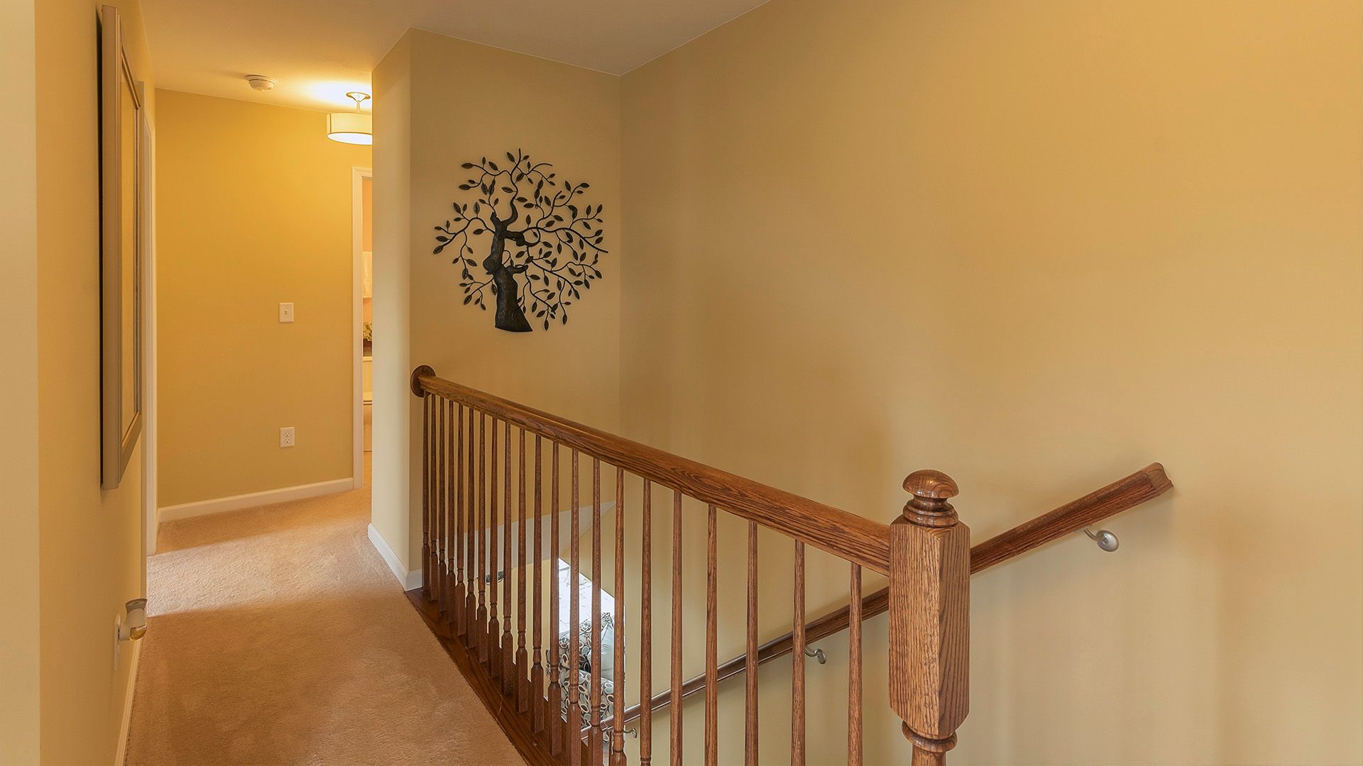 2nd floor hallway and stairwell, Crestmont floorplan