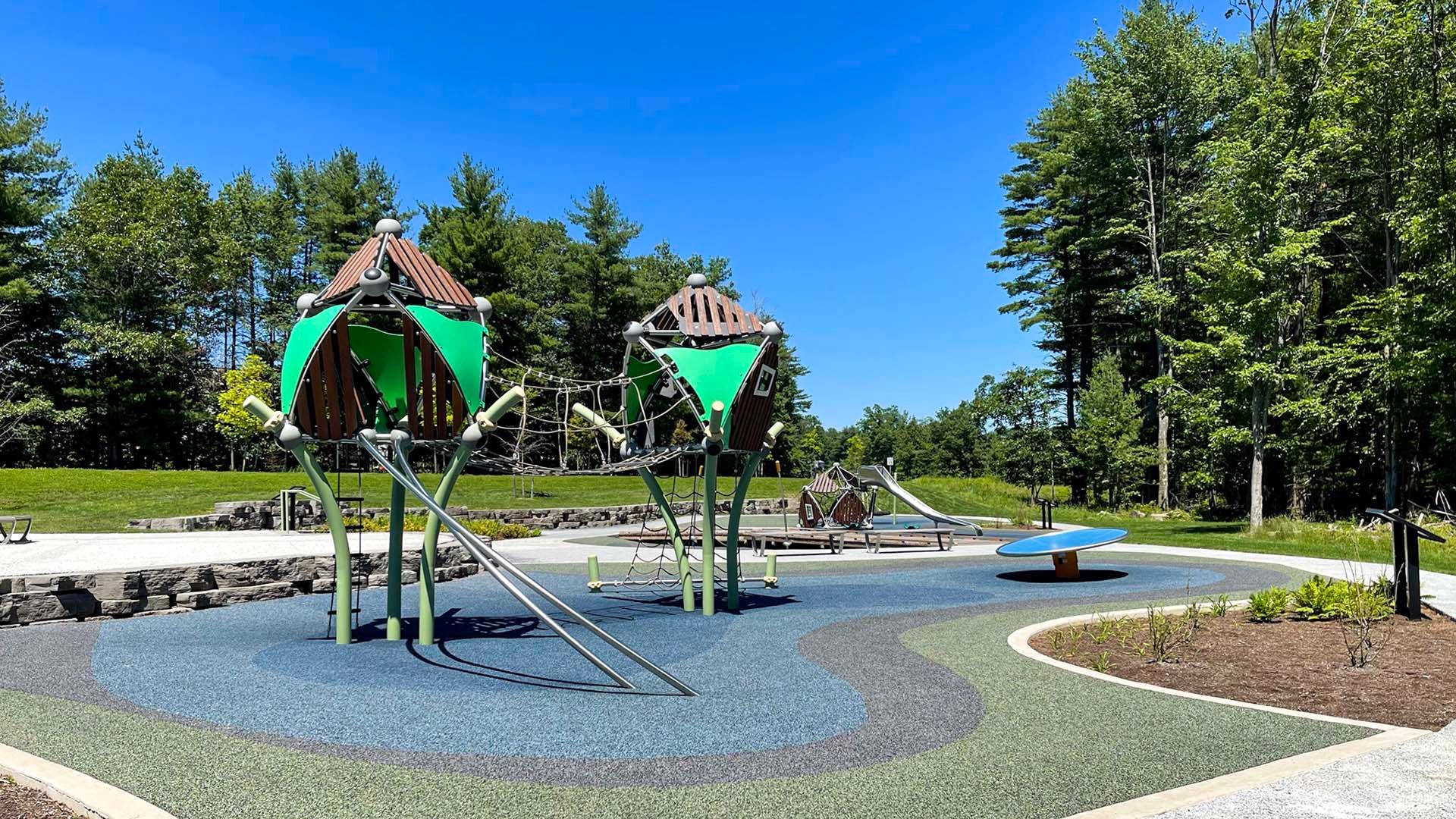 Grays Woods park play equipment