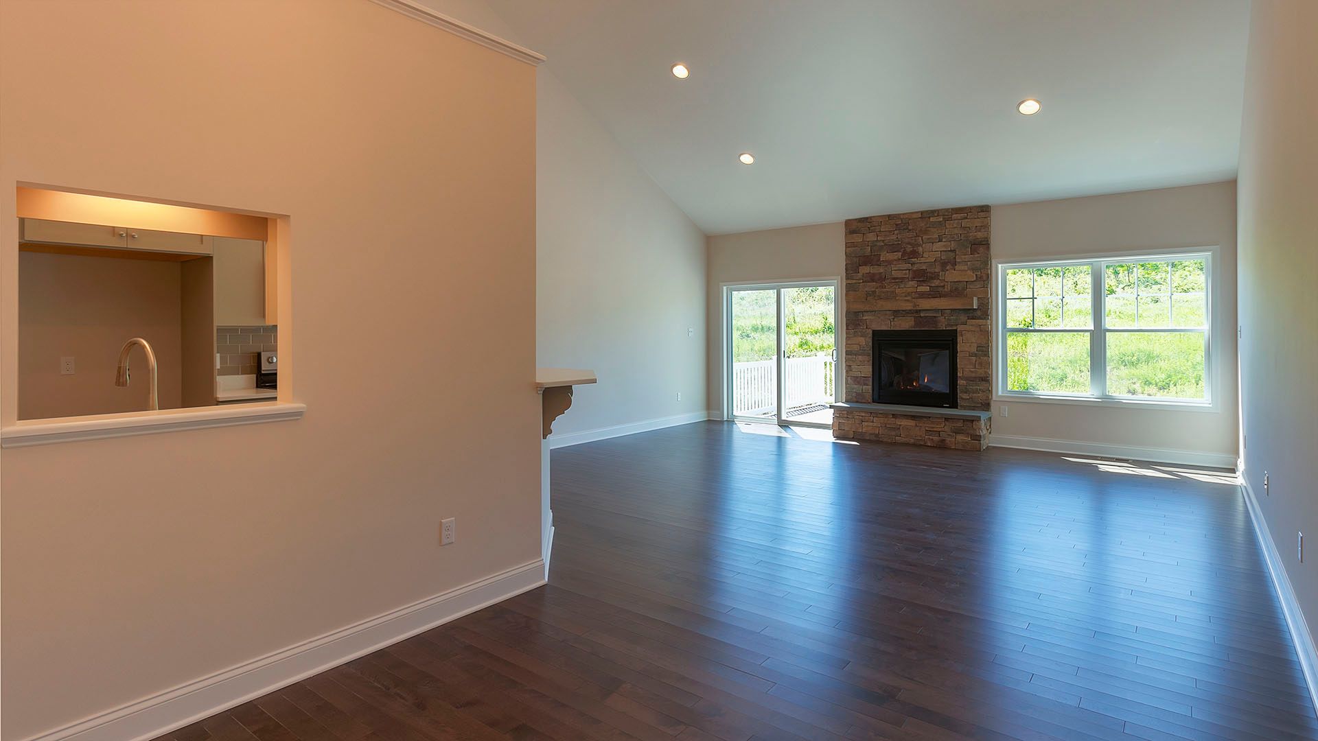 Great room with fireplace, Chilton plan