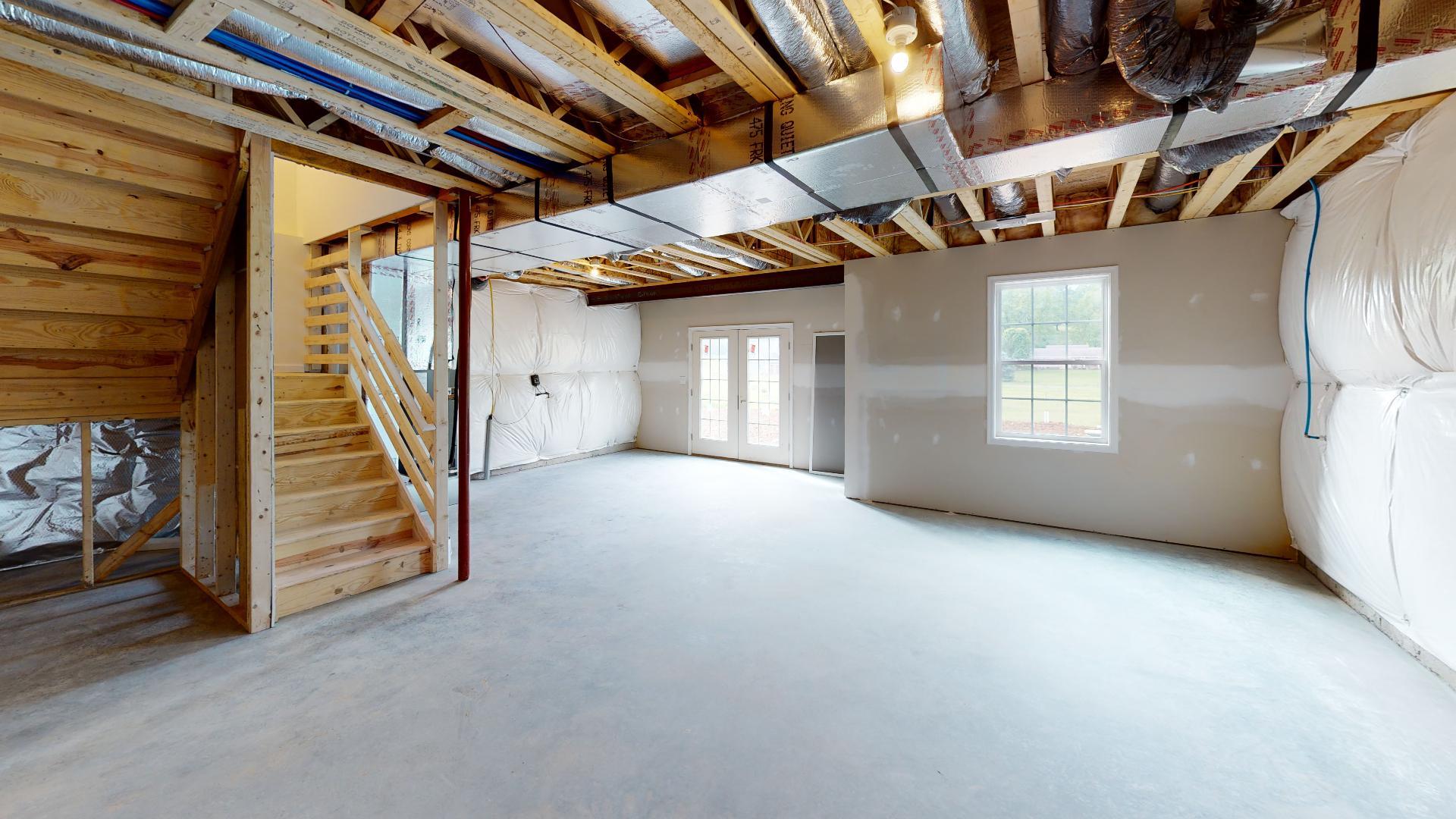 Unfinished basement