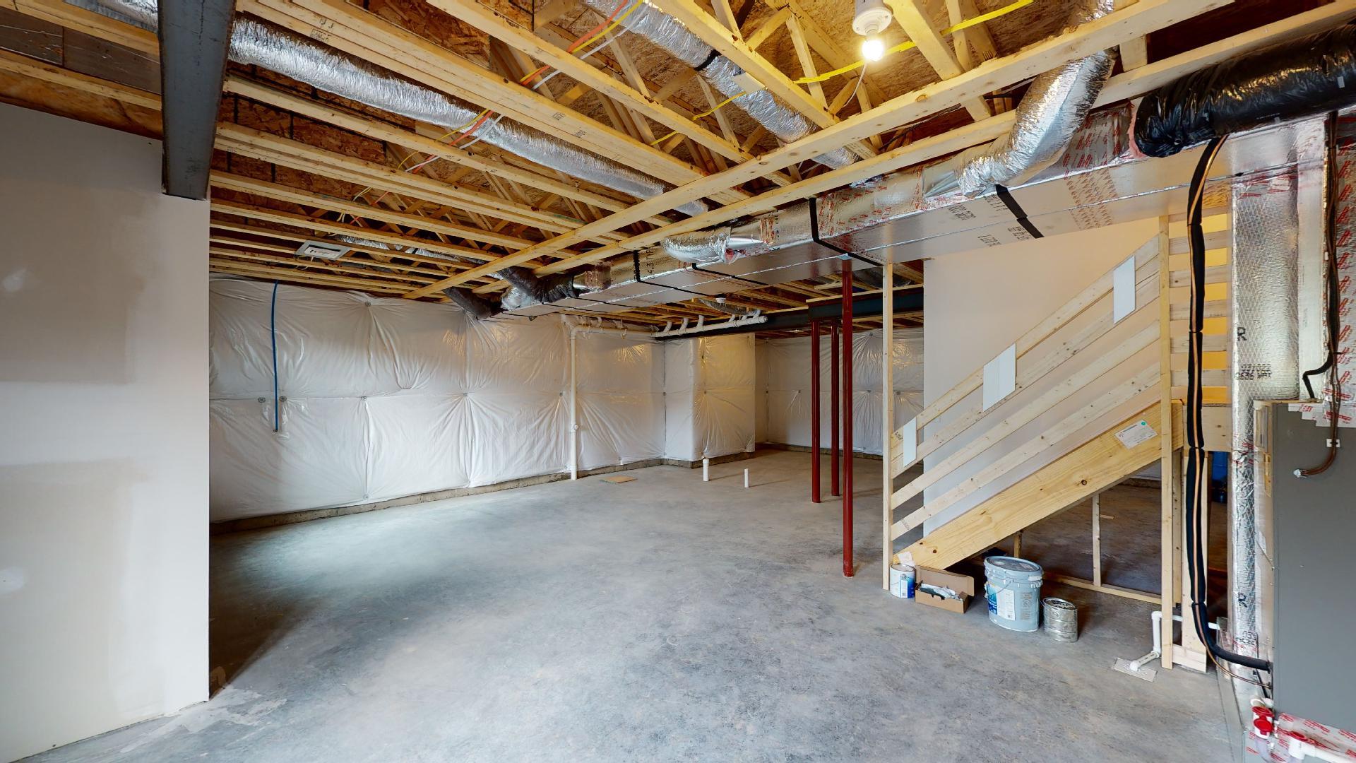 Unfinished basement