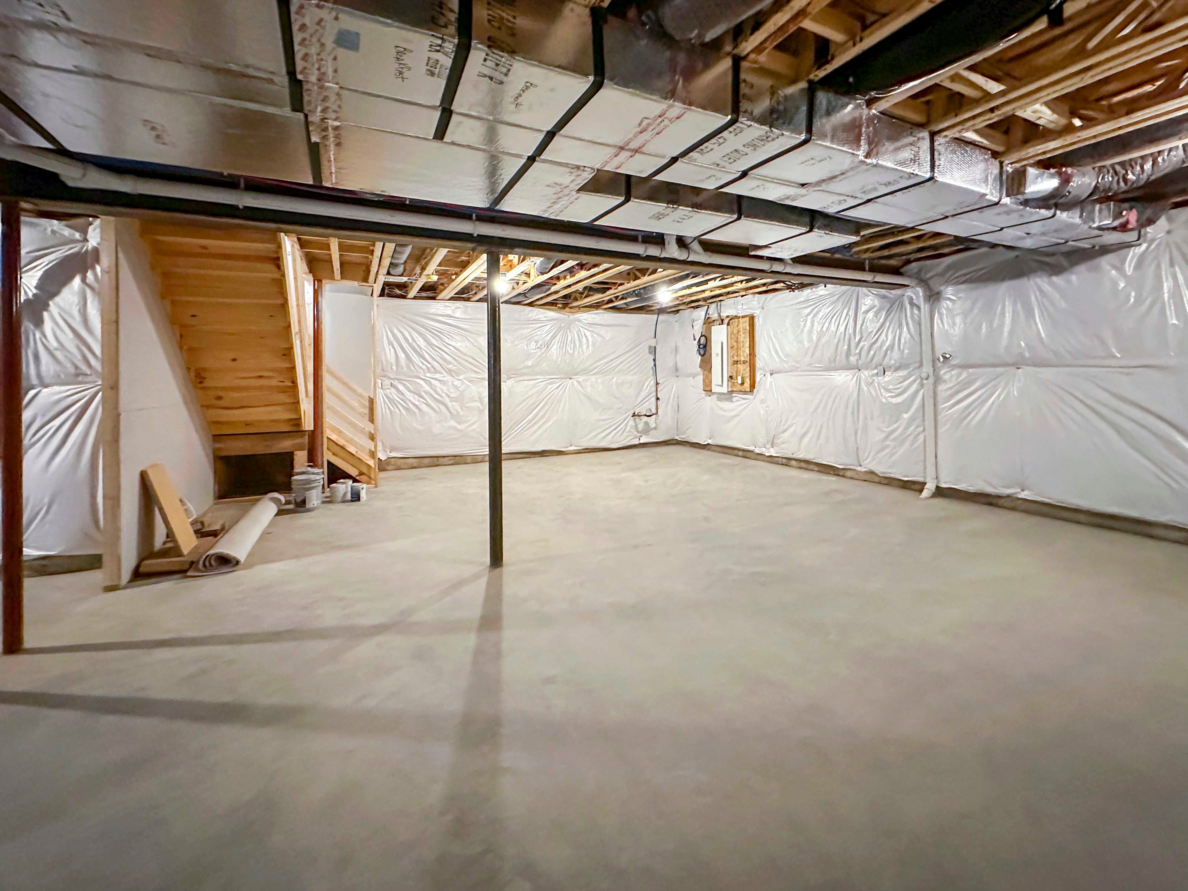 Basement - Unfinished basement with breaker box