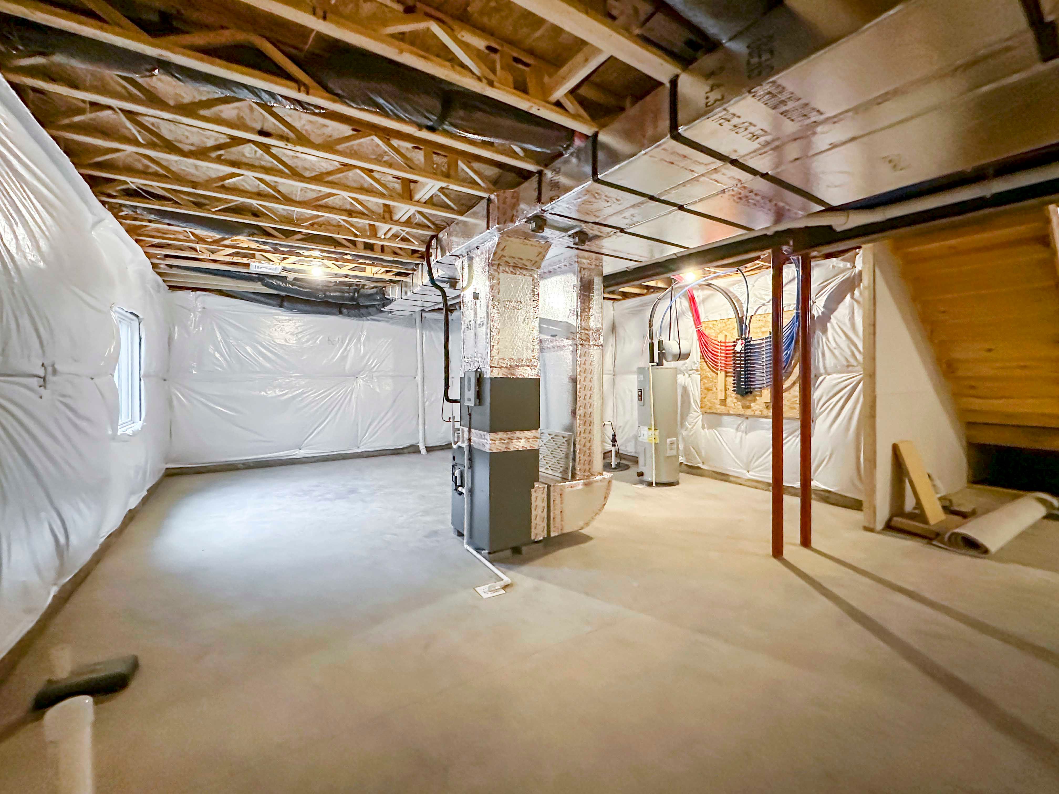 Basement - Unfinished basement with Manabloc System and Egress window well