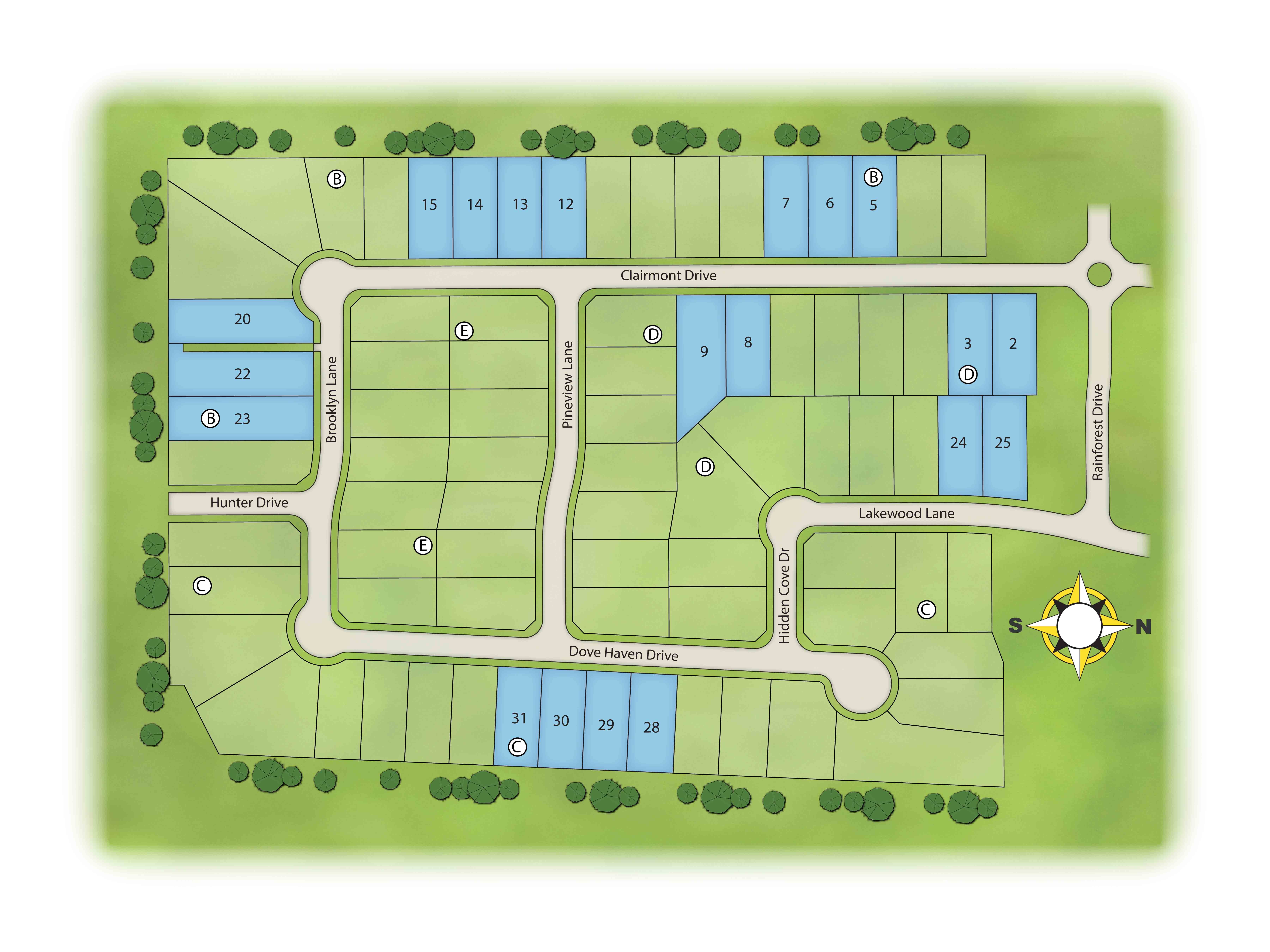Clairmont Estates in Ponder, TX New Homes by Sandlin Homes