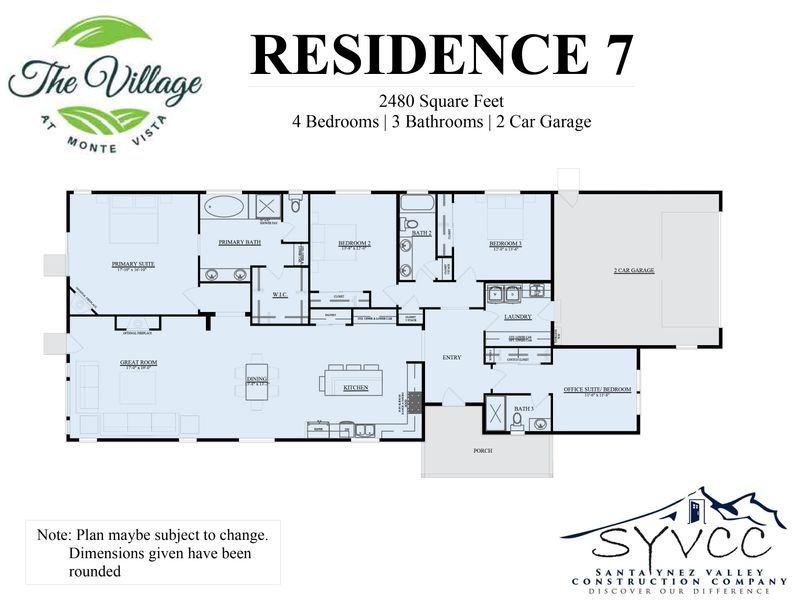 Residence 7 floor plan