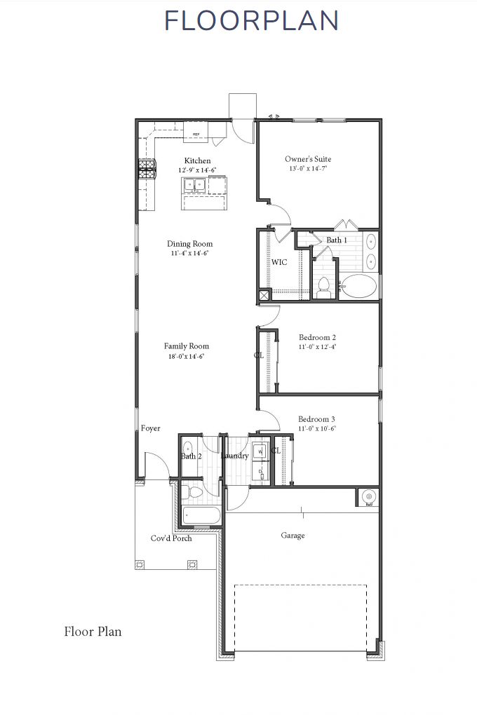 Mockingbird 1381NS floorplan
