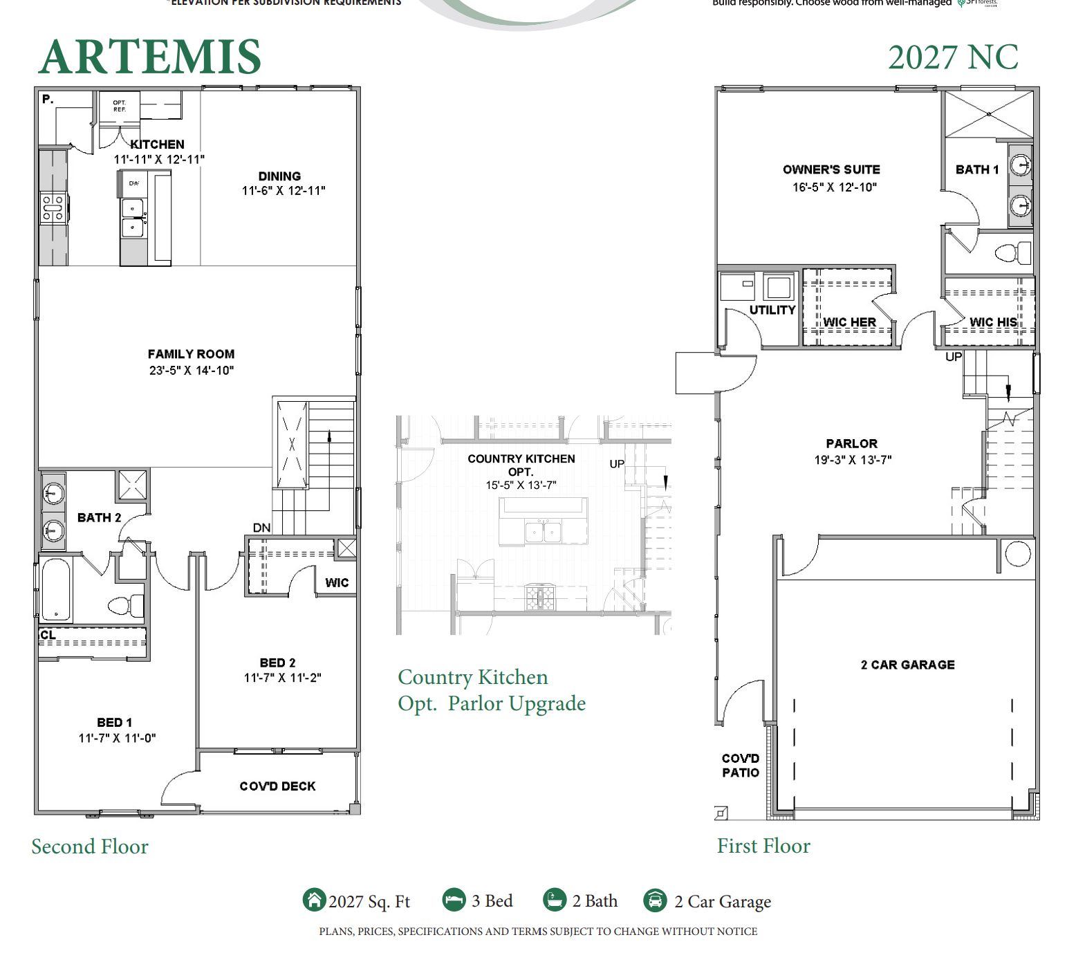 Artemis 2027NC floorplan