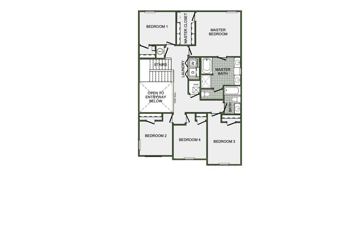 2nd Floor - 5 Bed Option