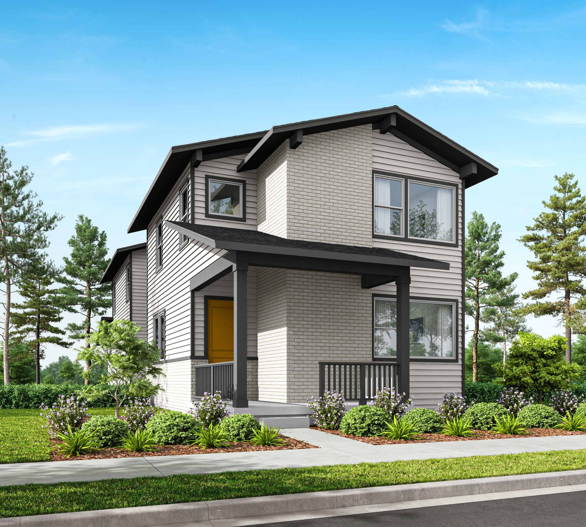 Elevation D Mid-Century Modern