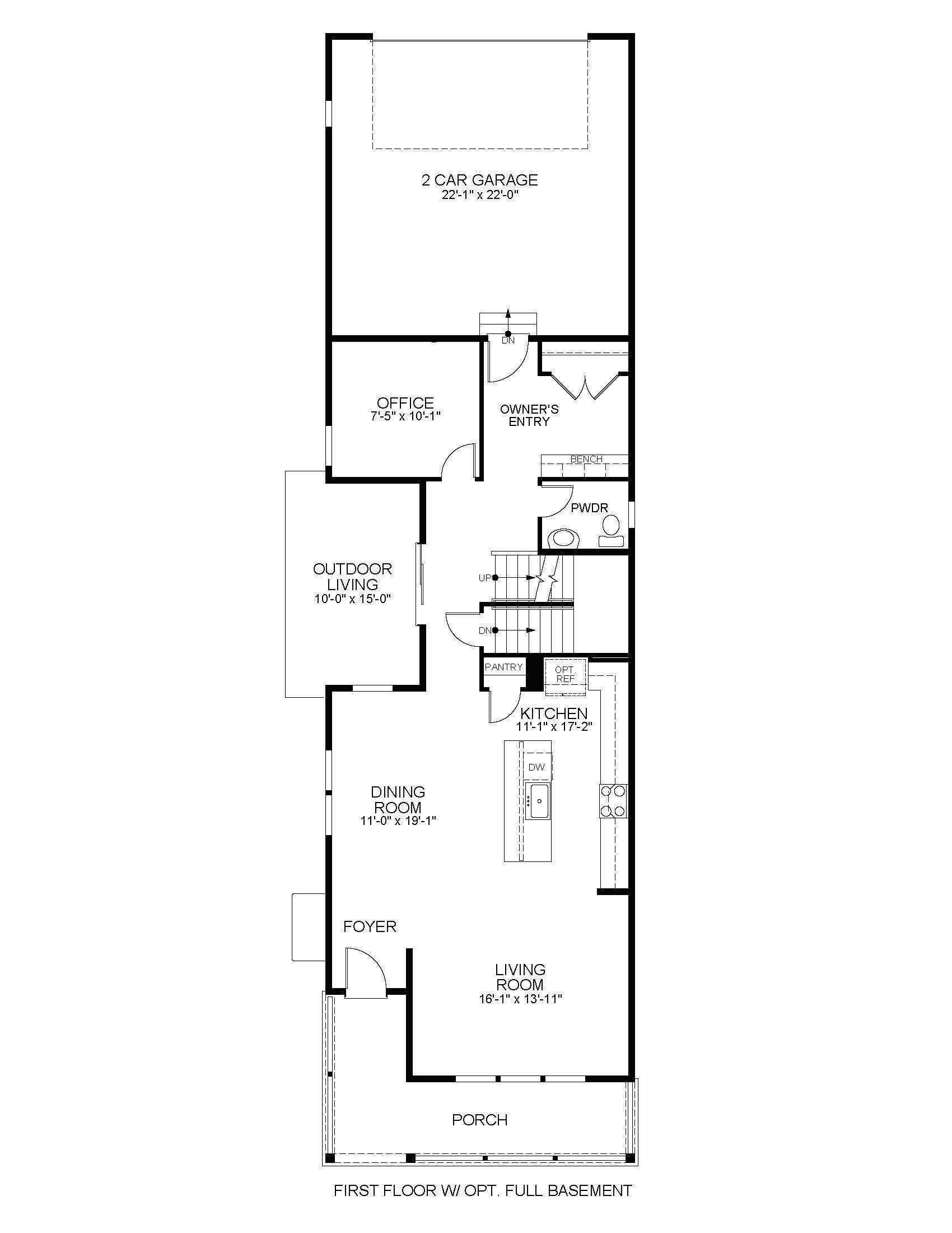 First Floor with Optional Full Basement