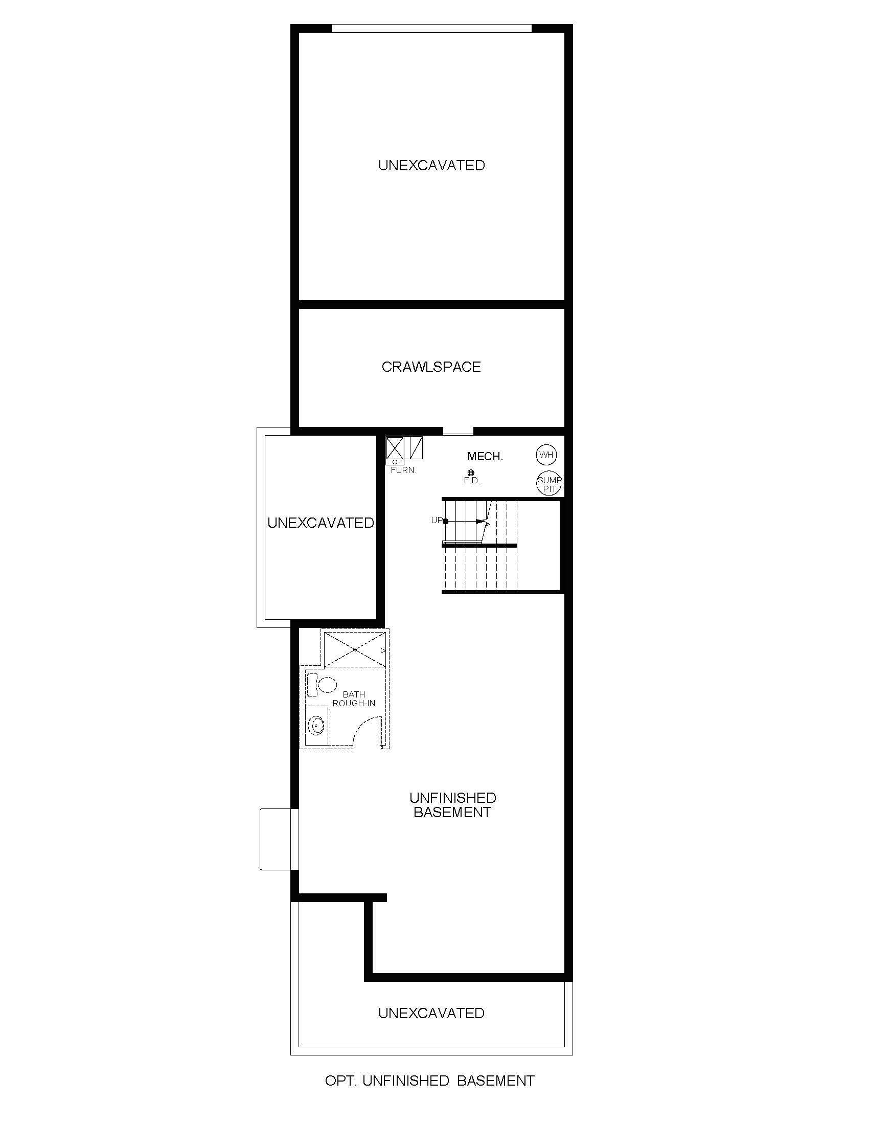 Optional Unfinished Basement