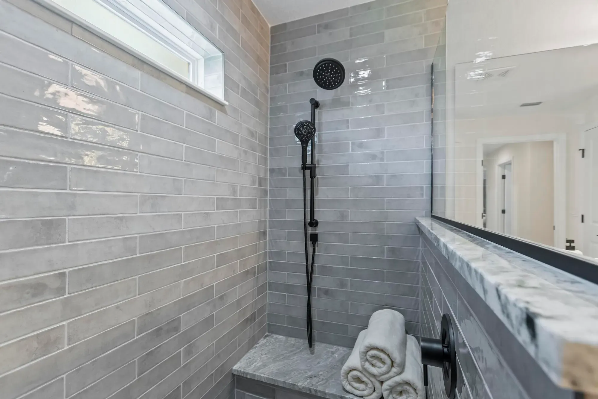 Owners Bath Walk in Shower