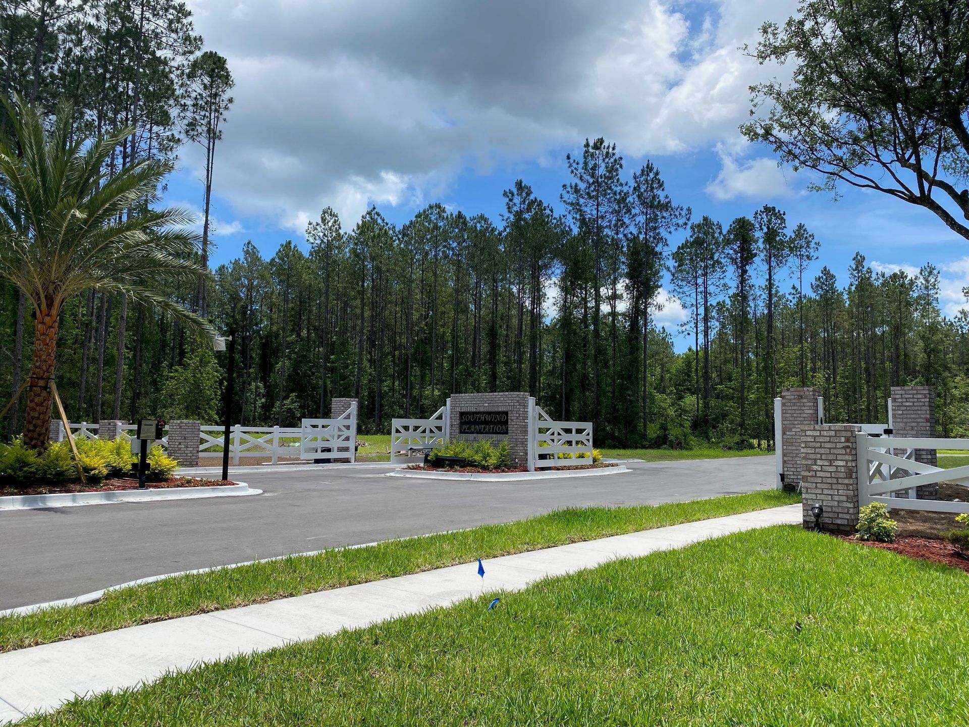 Gated entrance at Southwind Plantation