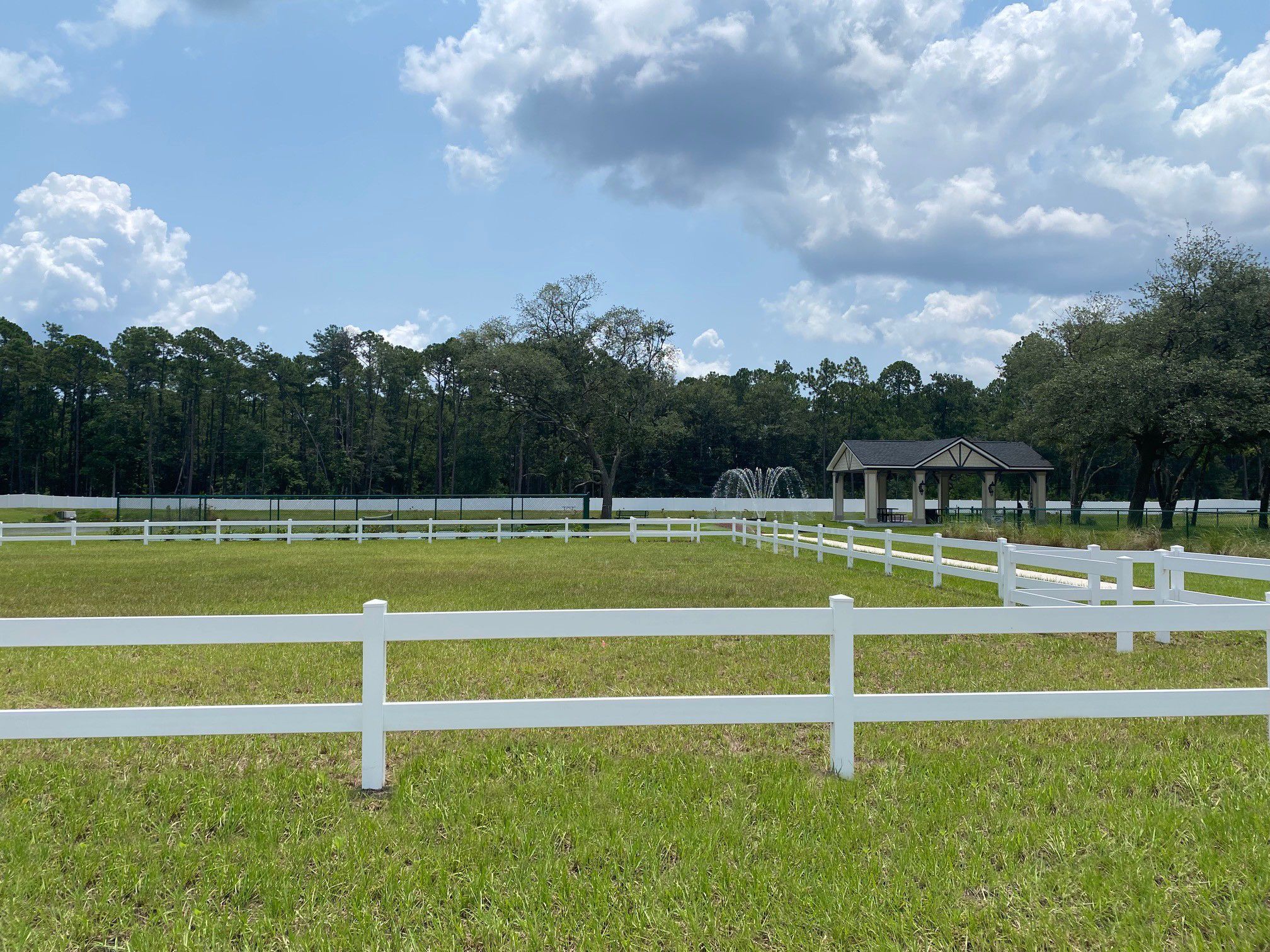 The community play field is great for soccer or football practice