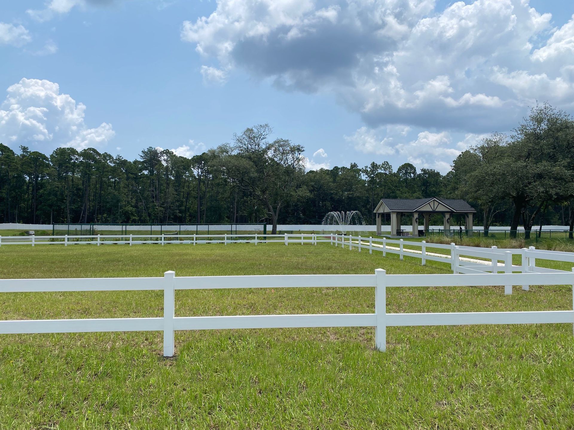The community play field is great for soccer or football practice