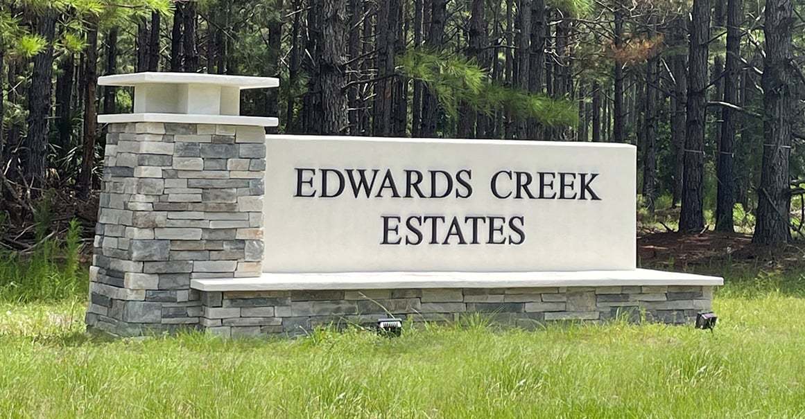 Edwards Creek Estates is located on Jacksonville Northside with one acre lots