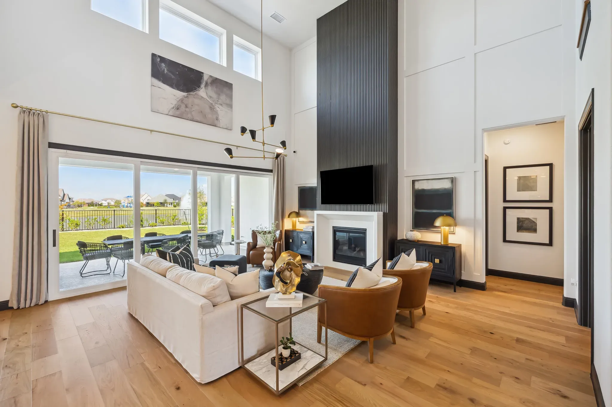 Plan 5058 great room - staged