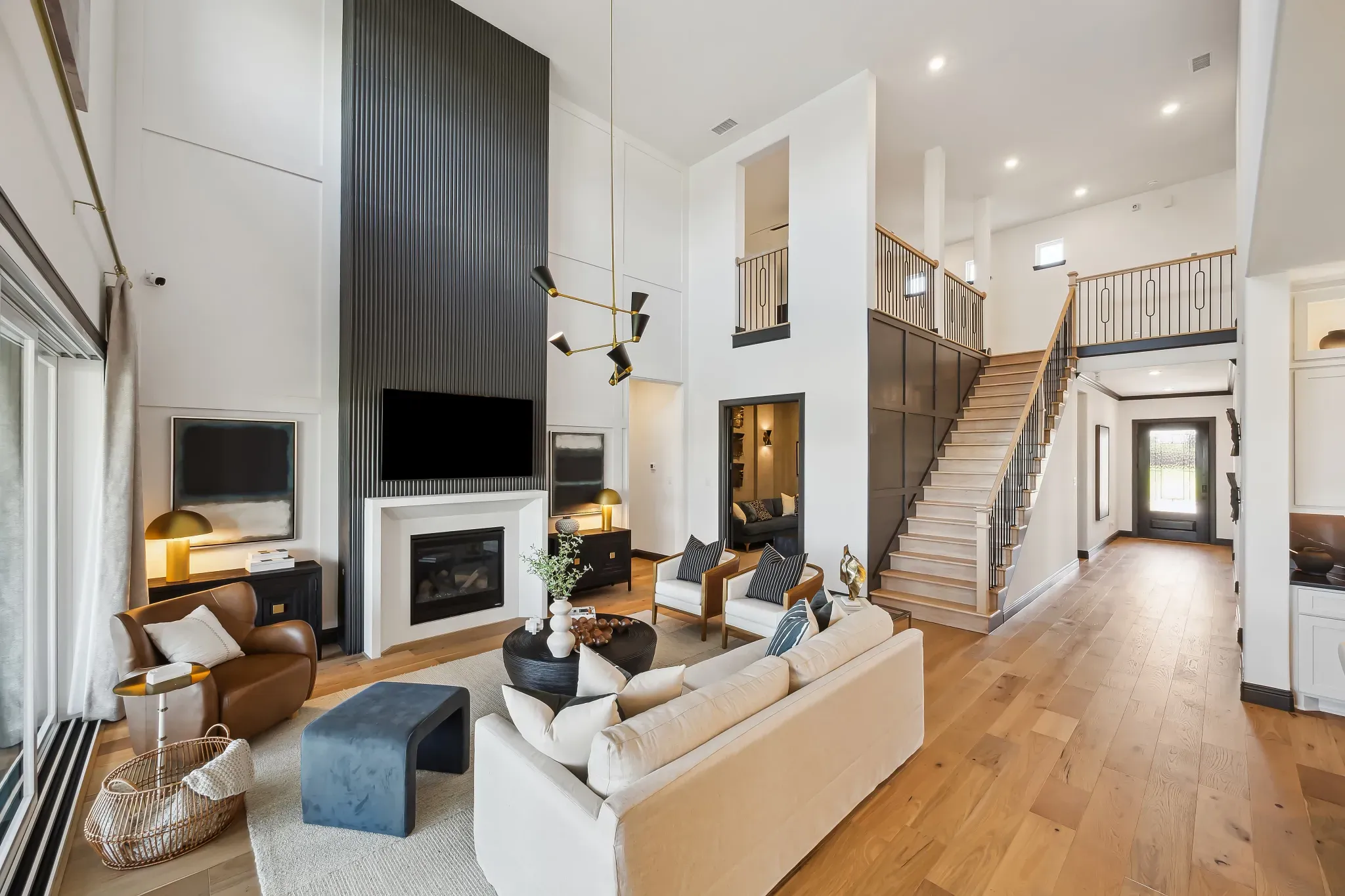 Plan 5058 great room - staged