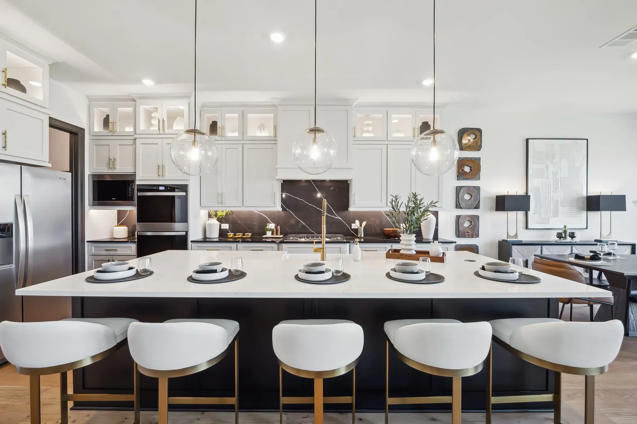 Plan 5058 kitchen - staged