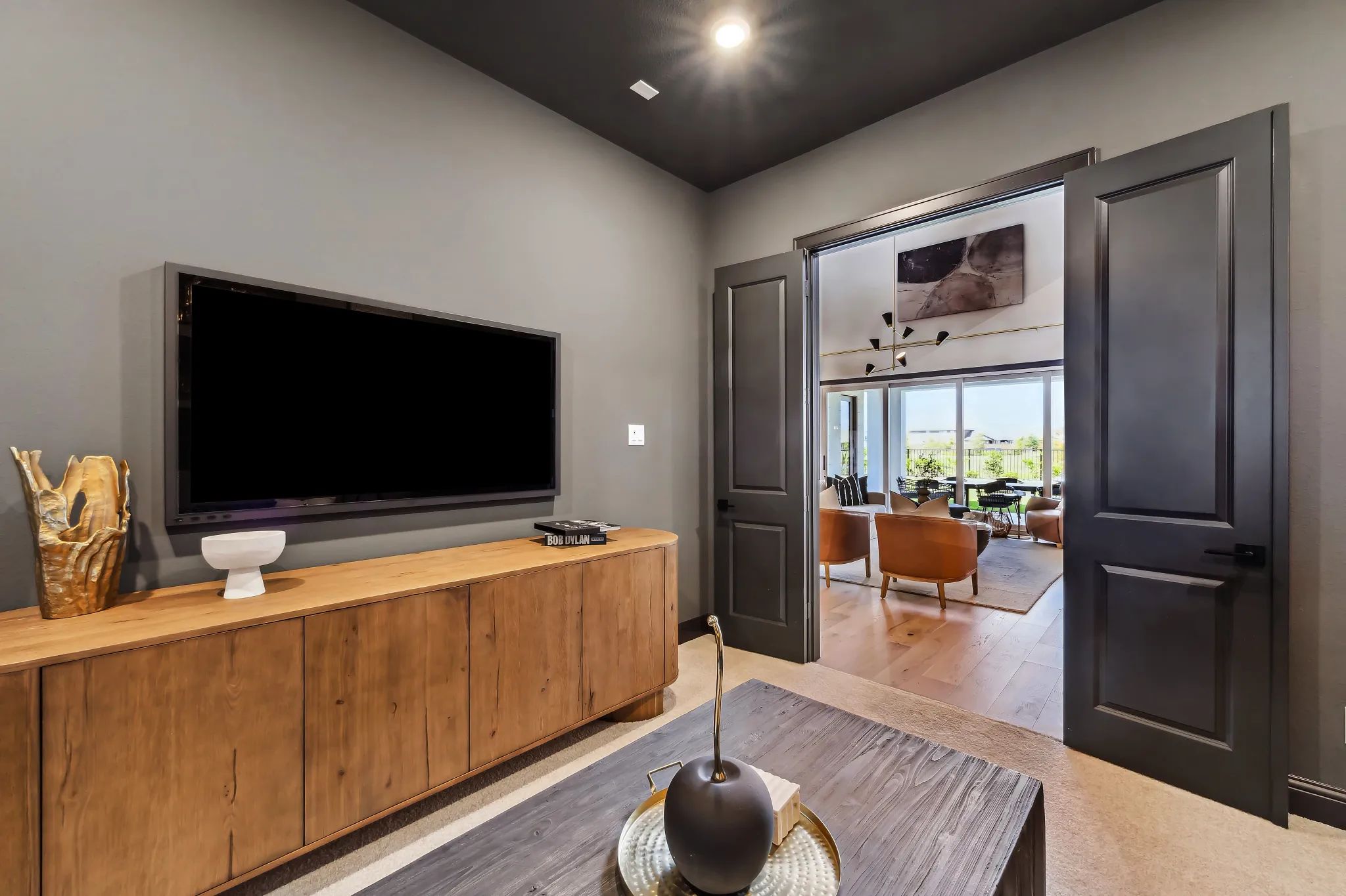 Plan 5058 media room - staged