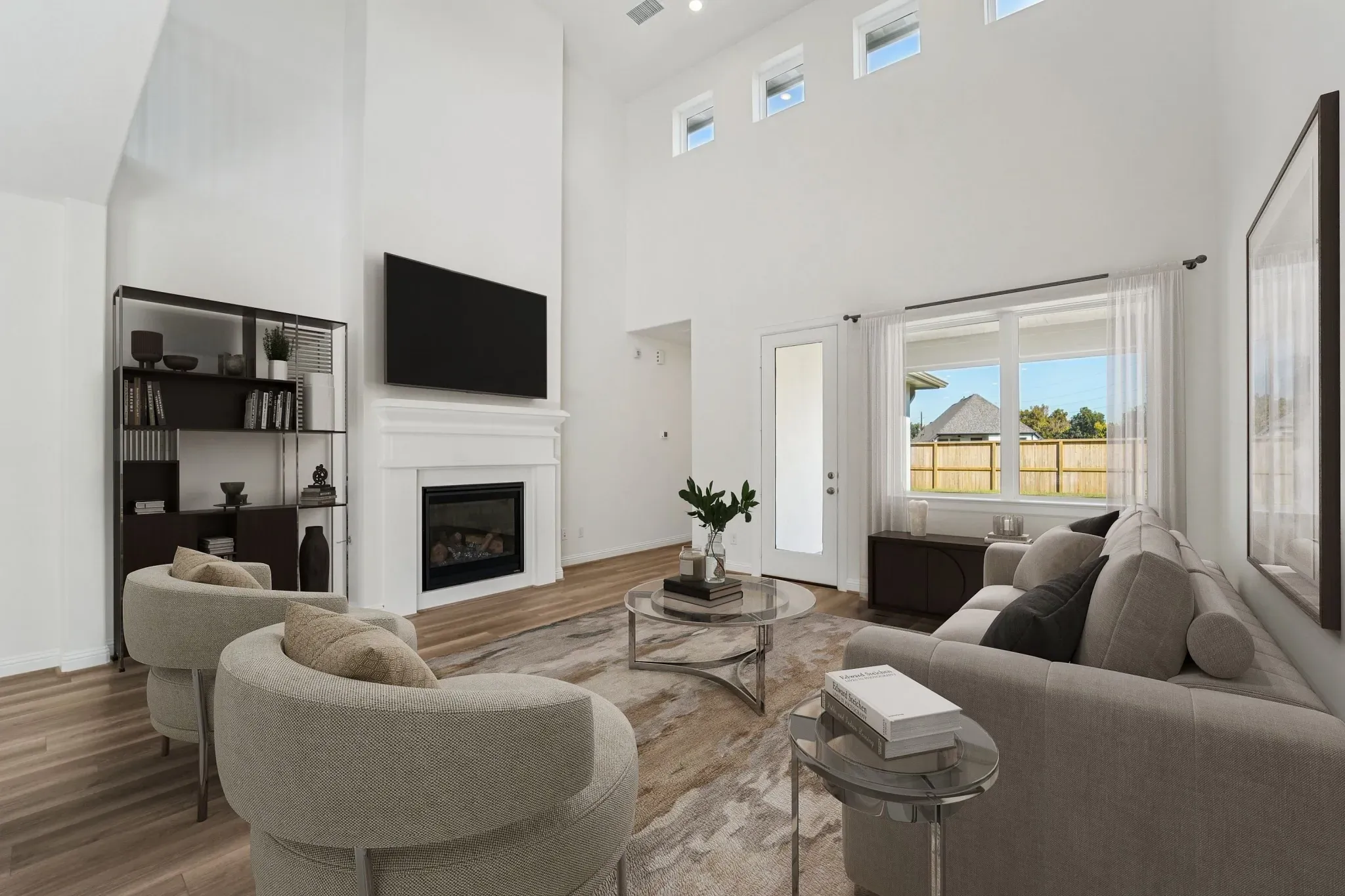 Plan 3049 great room - staged