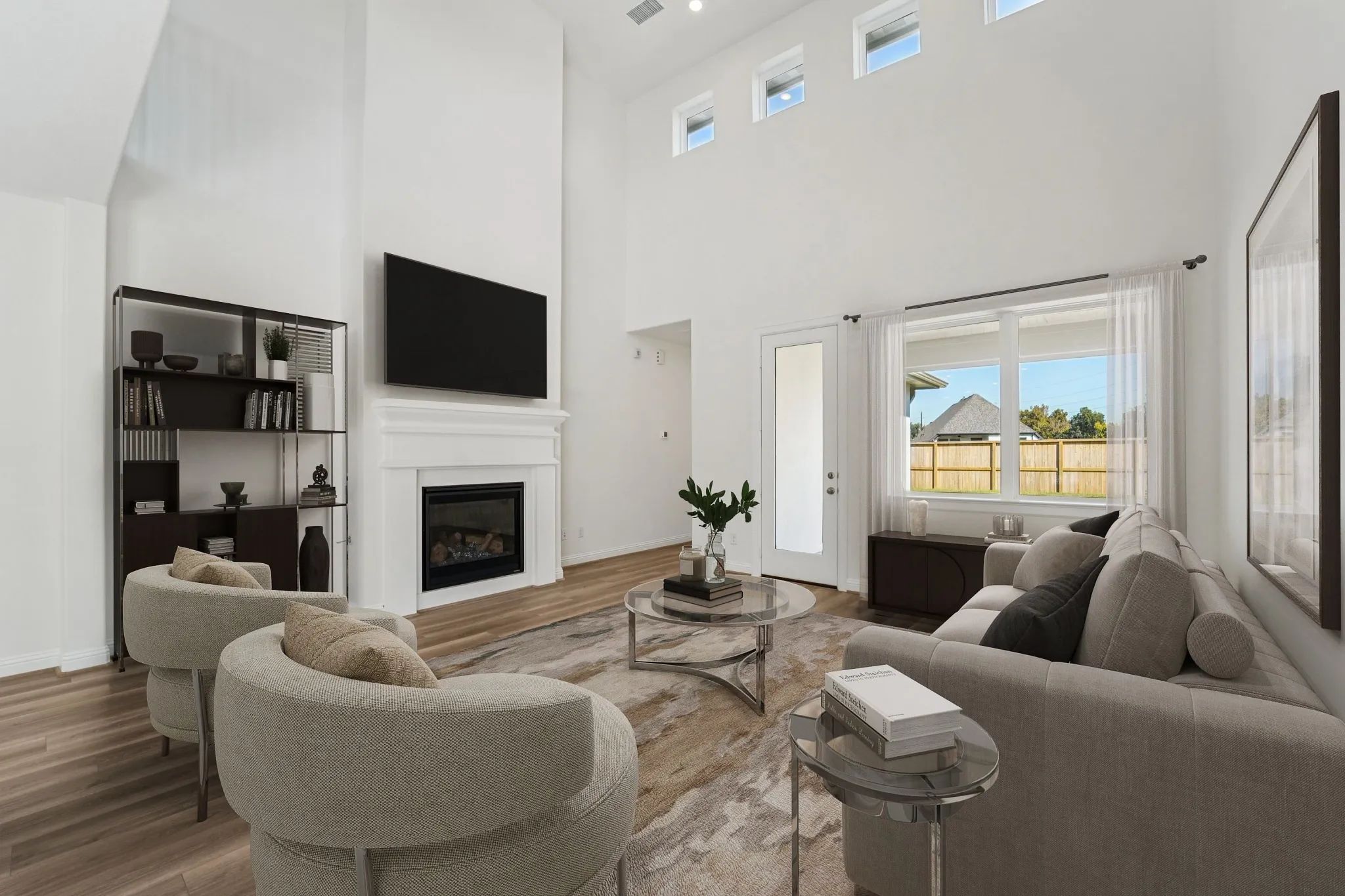 Plan 3049 great room - staged