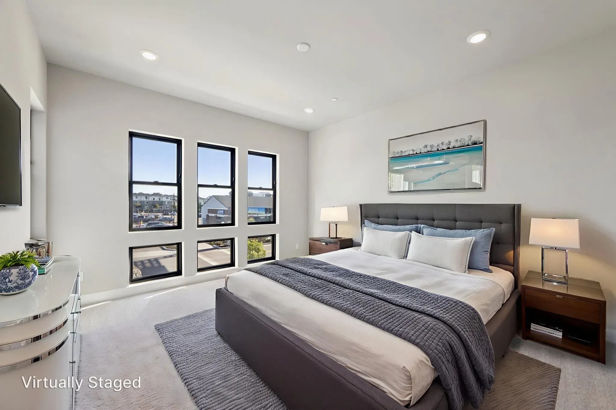 Rooftops Lot 305 Primary Bedroom Virtually Staged