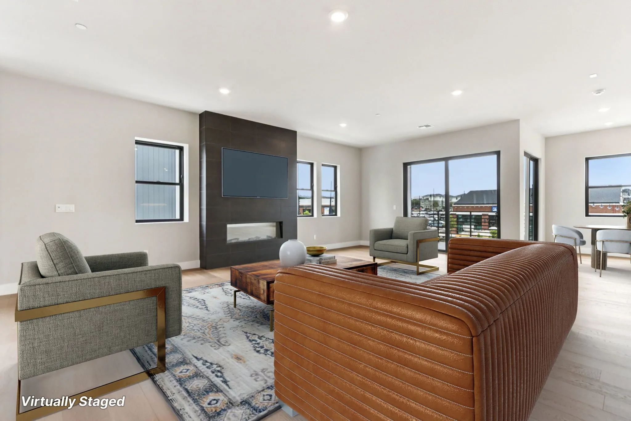 Rooftops Lot 205 Living Room Virtually Staged