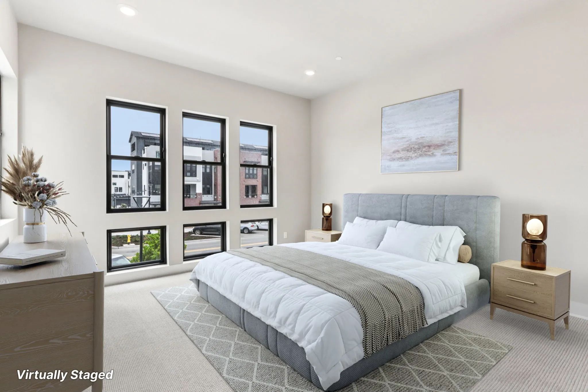 Rooftops Lot 205 Primary Bedroom Virtually Staged