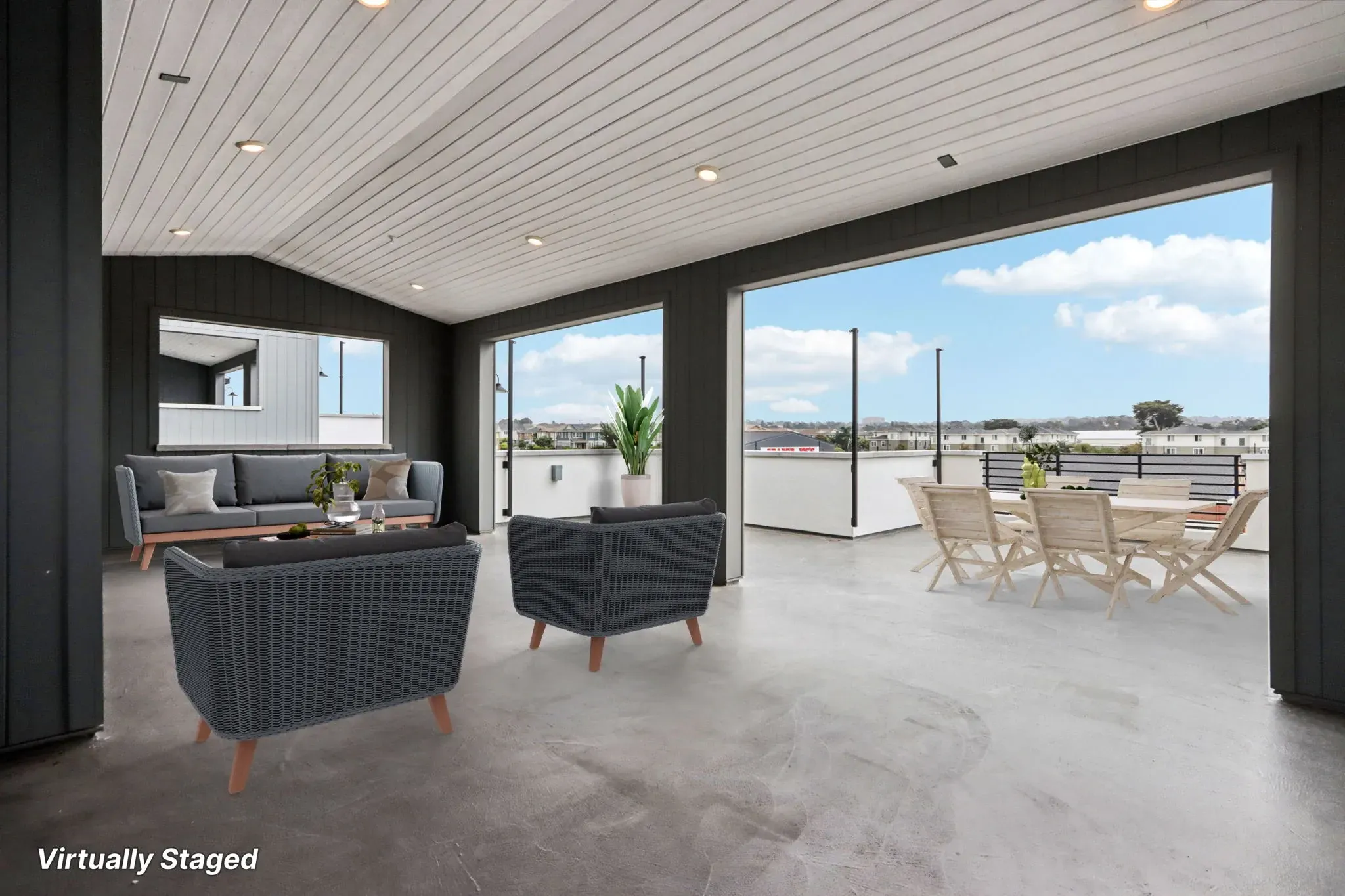 Rooftops Lot 205 Rooftop Deck Virtually Staged