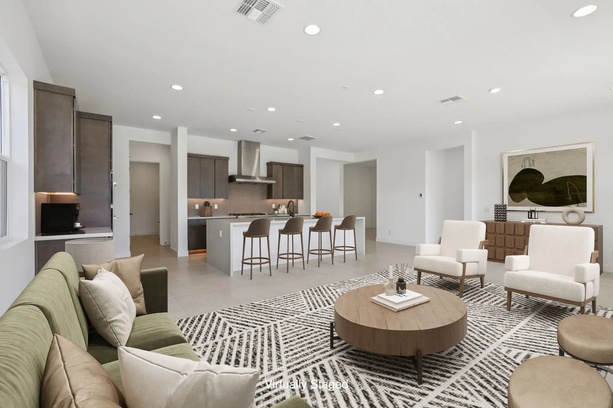 Virtually Staged Great Room