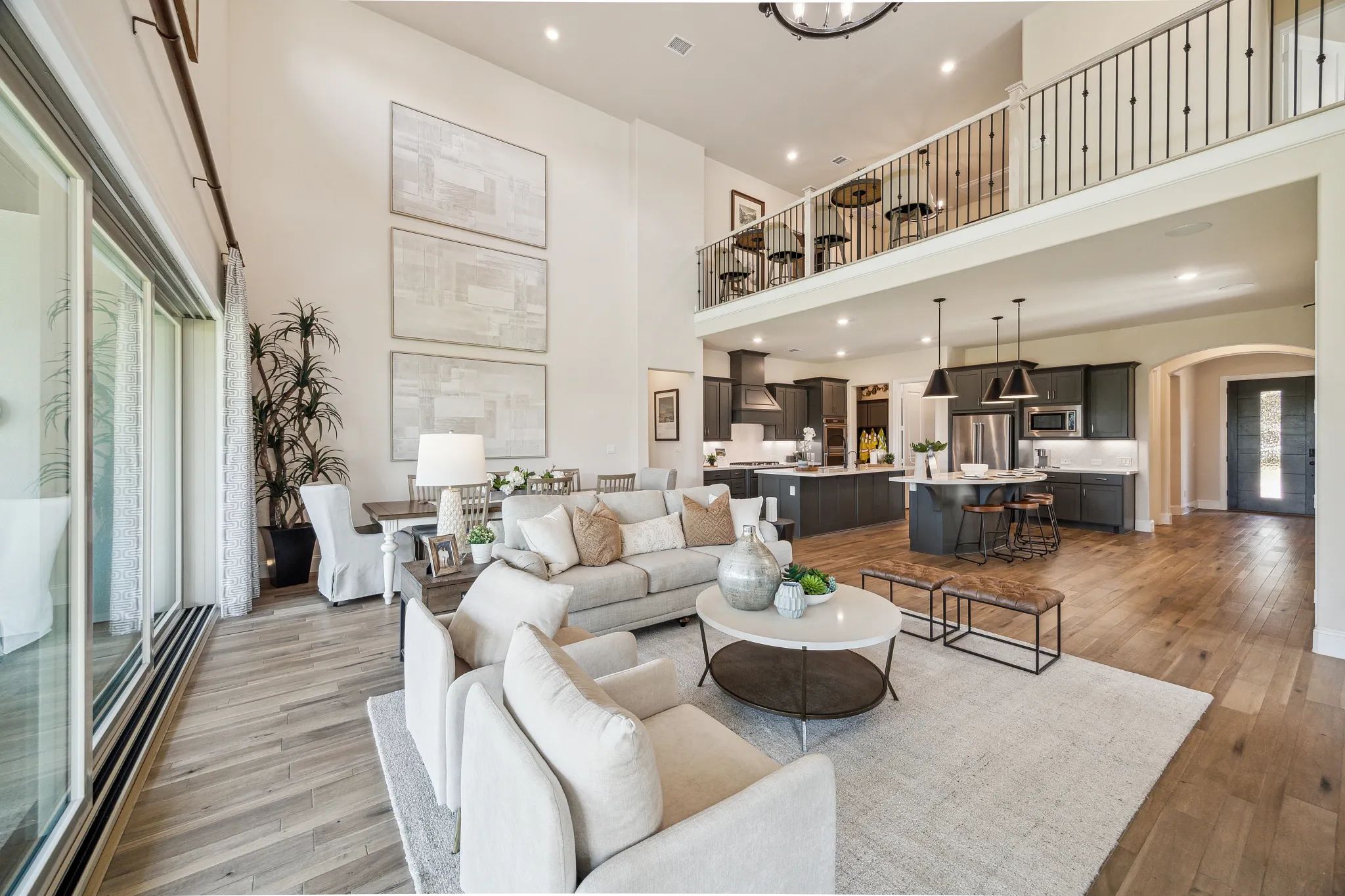 Plan 5051 model great room