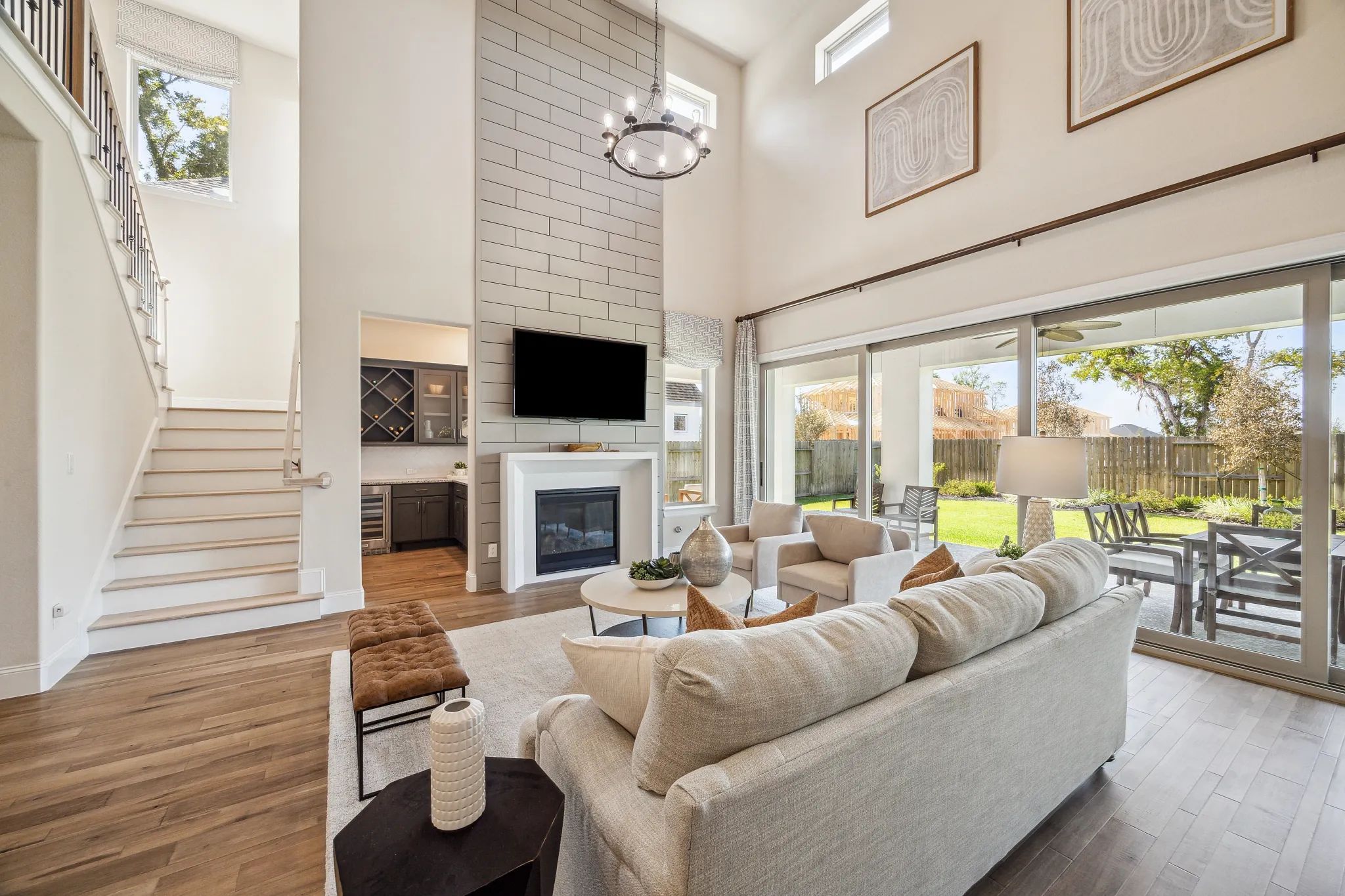 Plan 5051 model great room