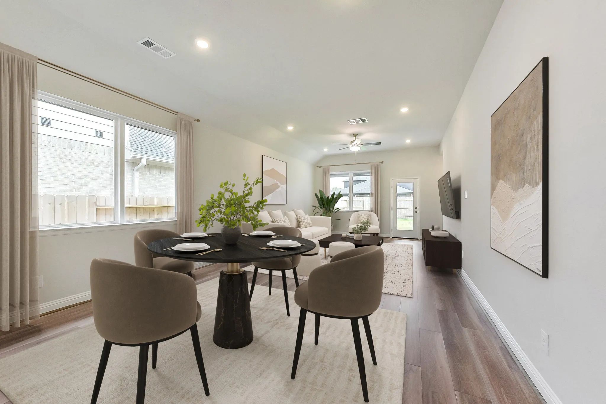 Plan 3019 great room - staged