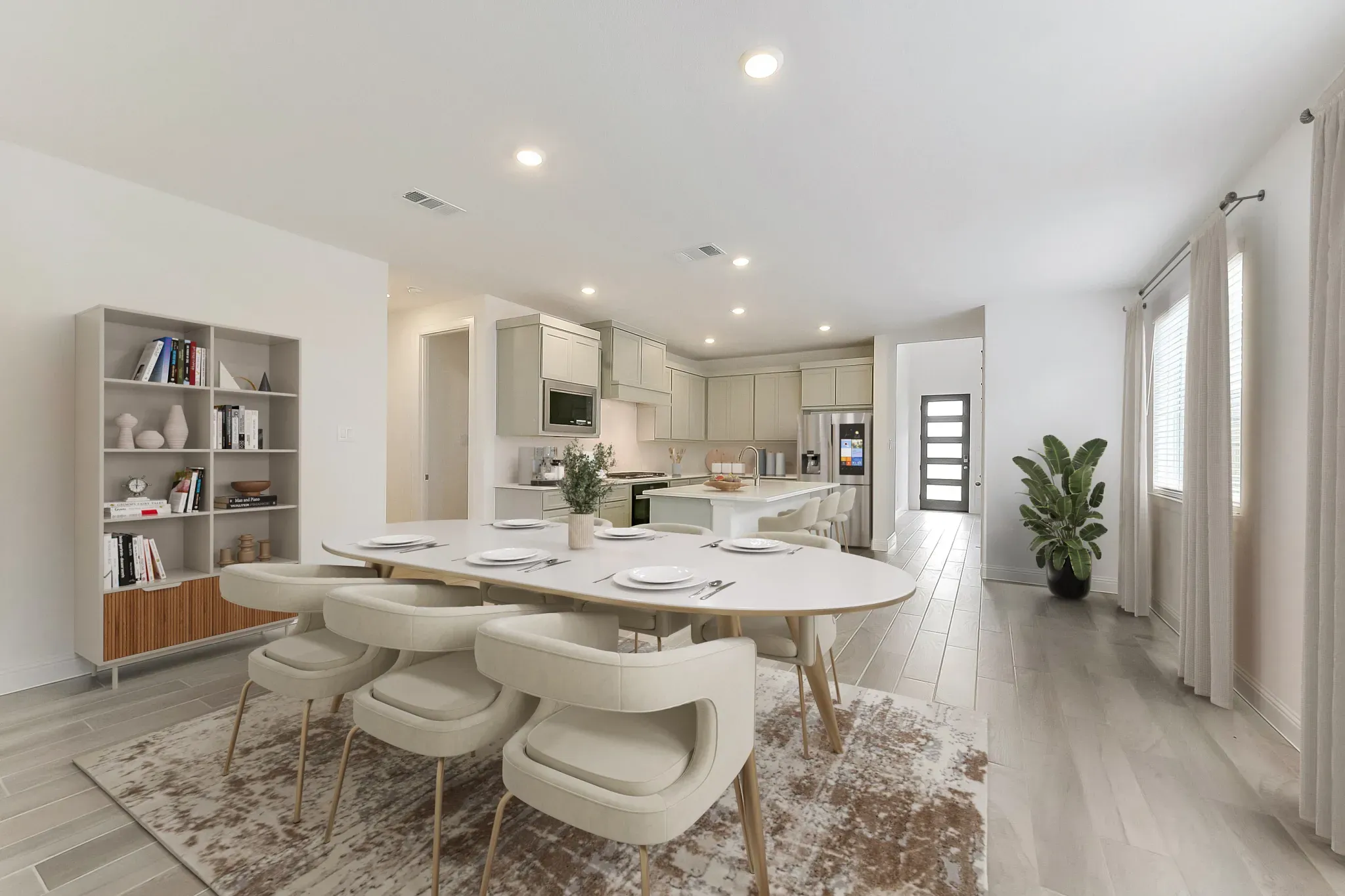 Plan 3049 kitchen/dining - staged