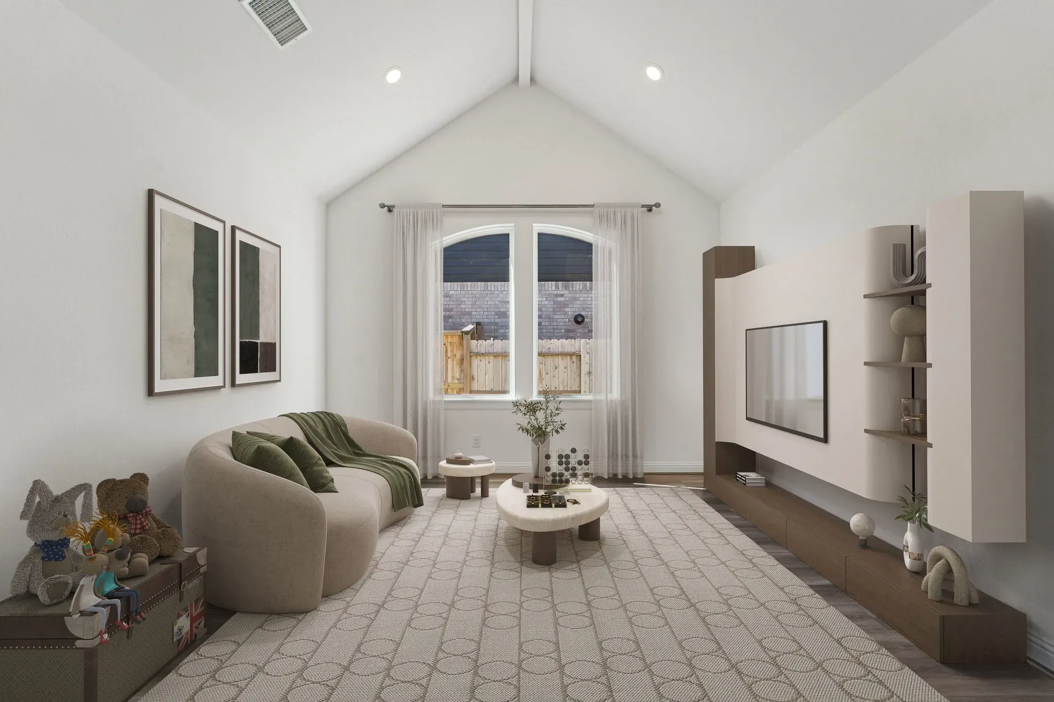 Plan 4046 flex room - staged