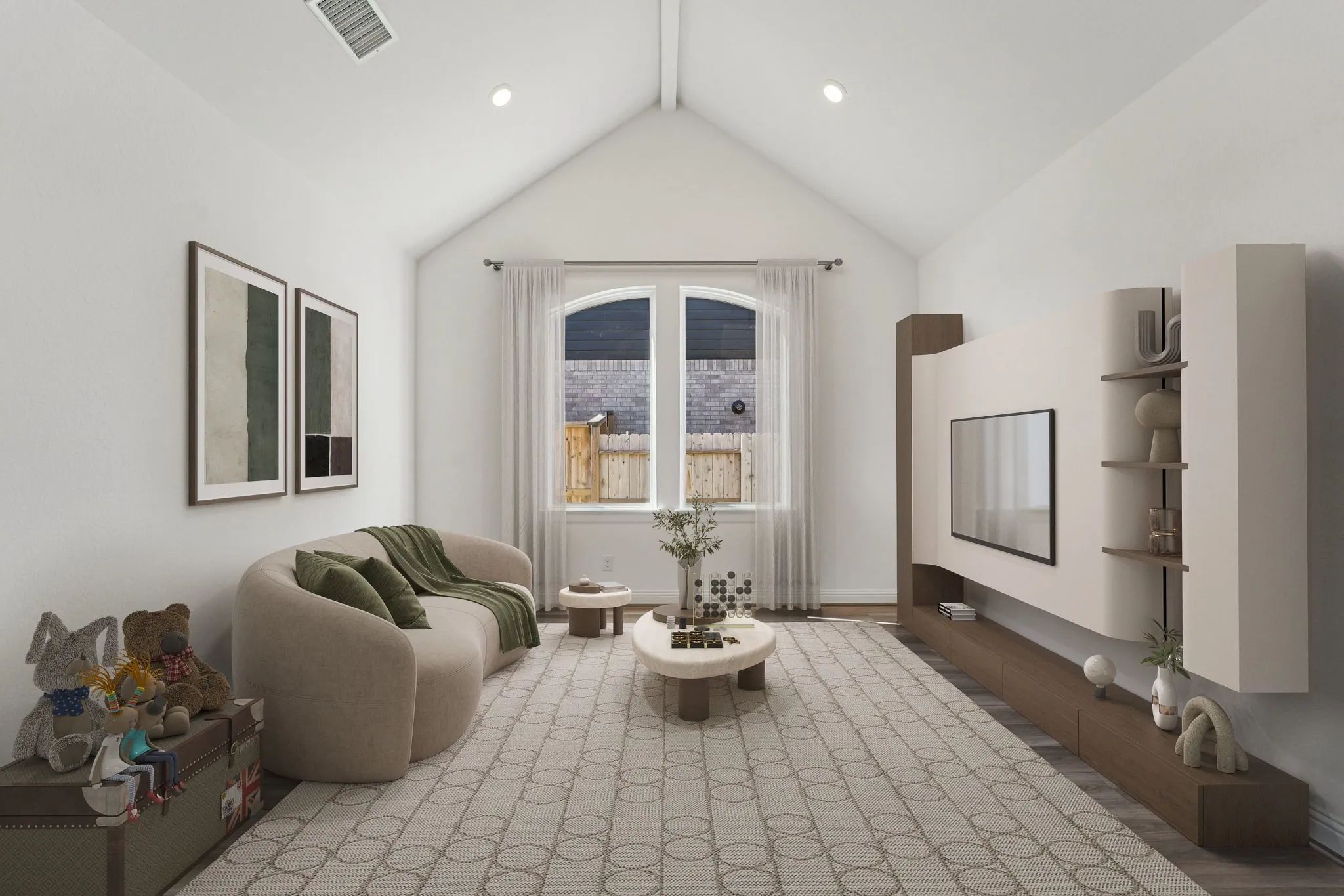 Plan 4046 flex room - staged