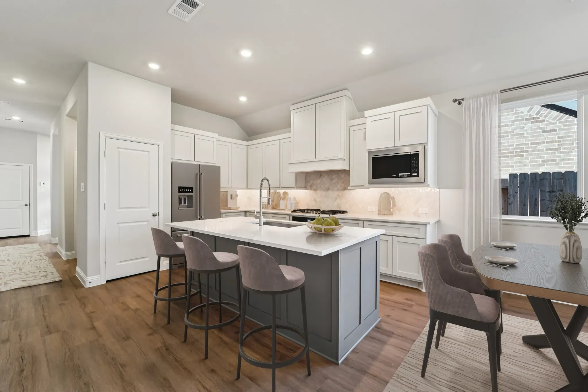Plan 3029 kitchen/dining - staged