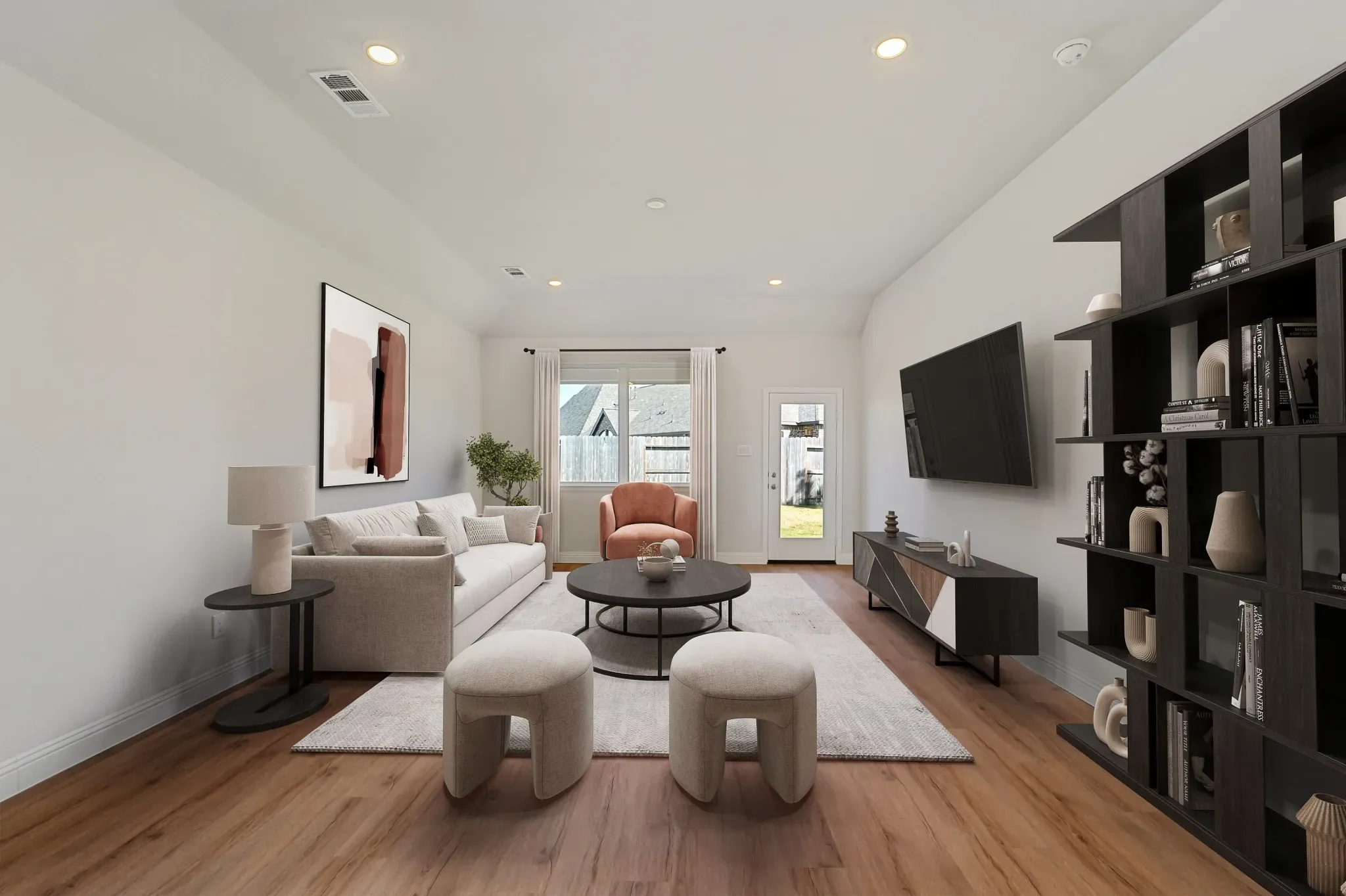 Plan 3029 great room - staged
