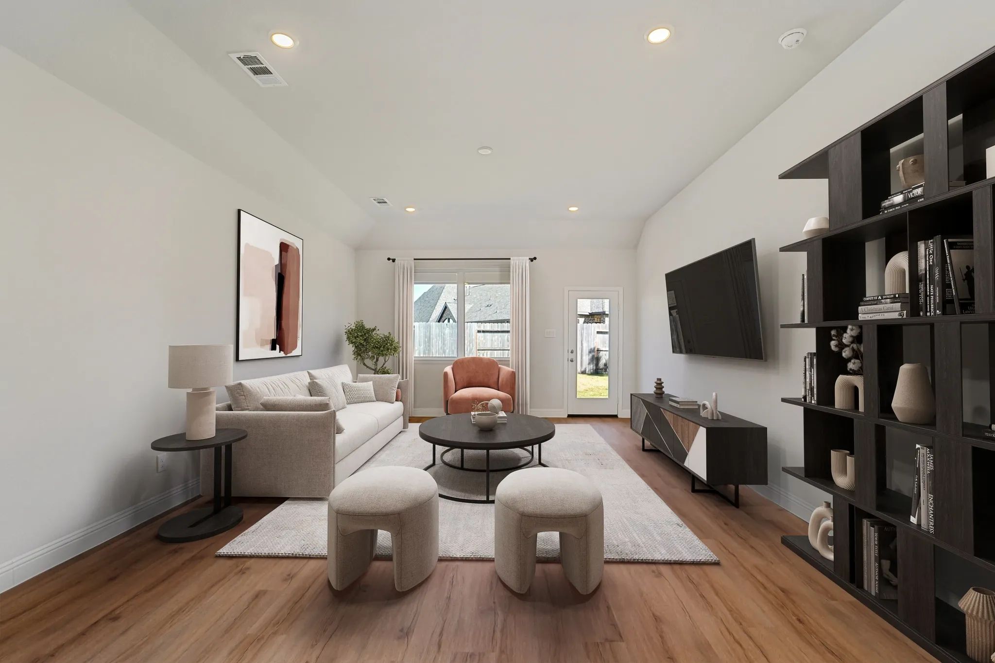 Plan 3029 great room - staged