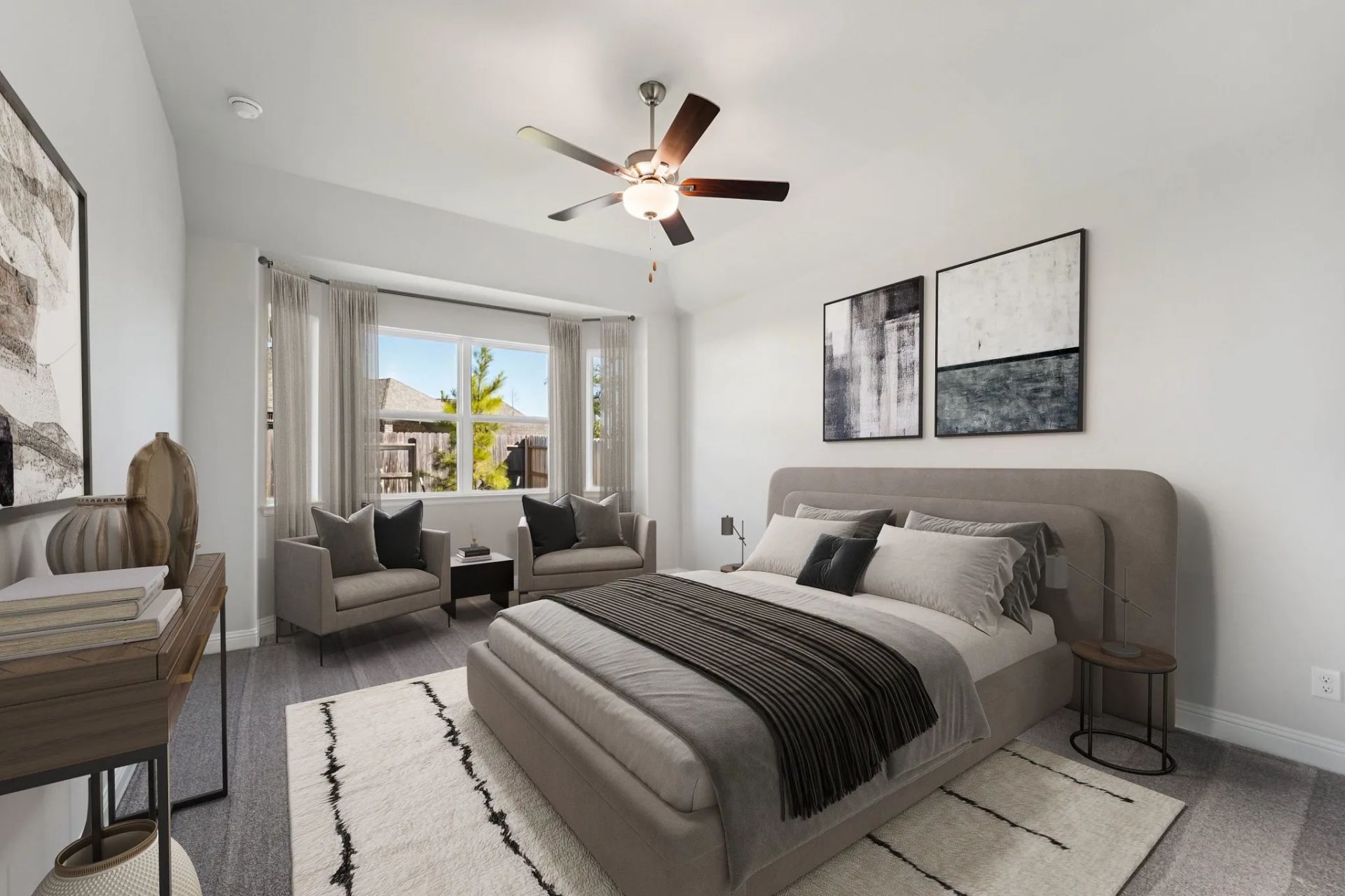Plan 3029 primary bed - staged