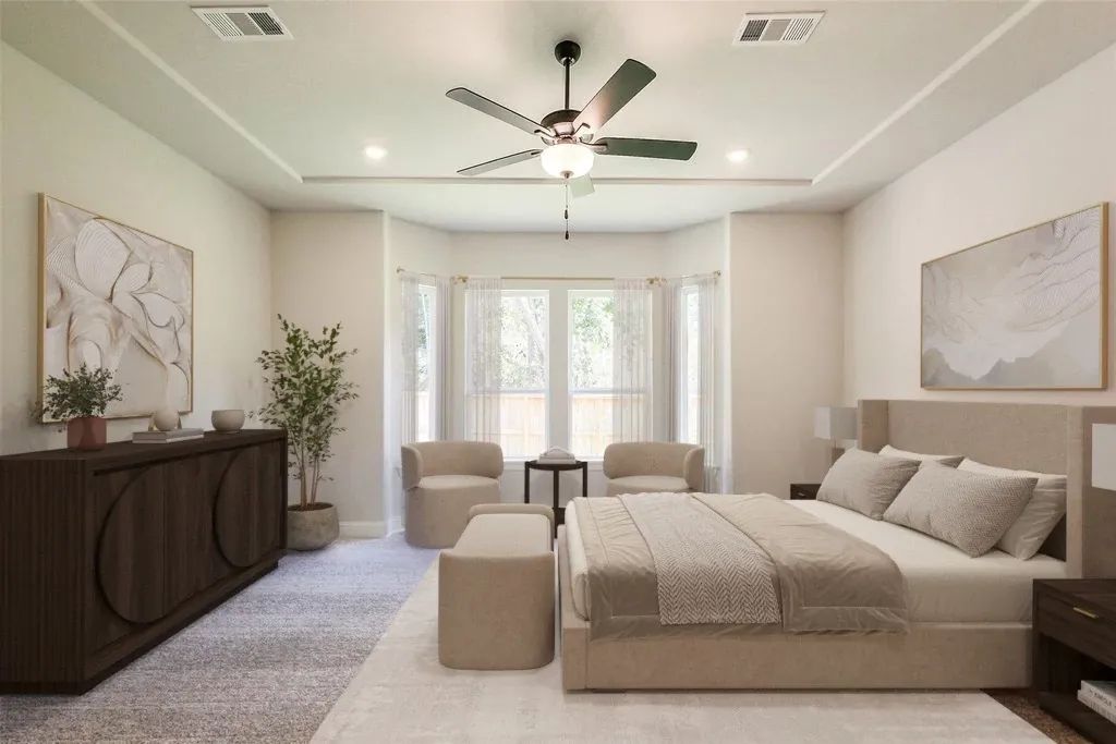 Plan 6015 Primary Bed - Staged