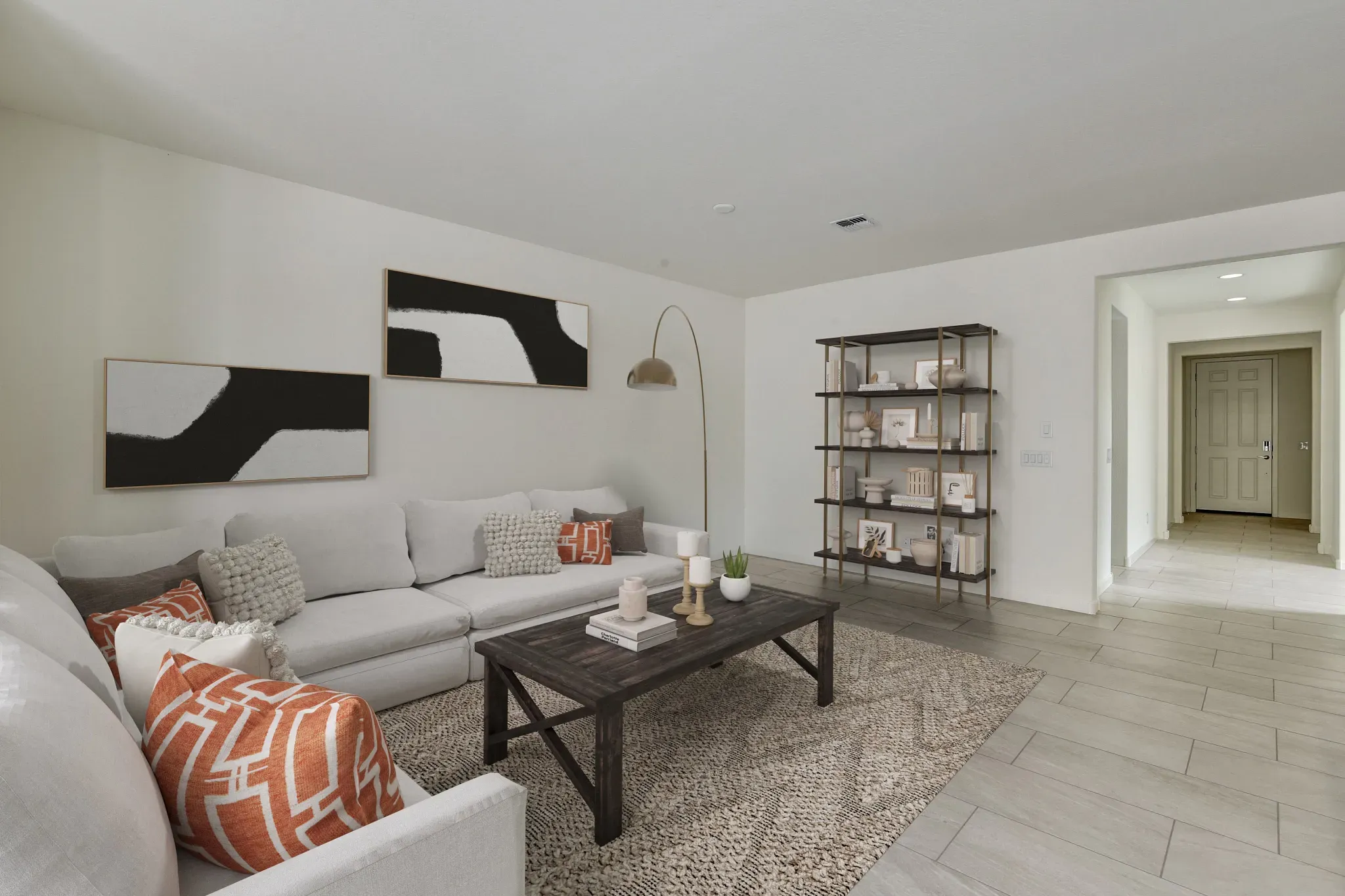 Virtually Staged Valletta 1858 Living Rom